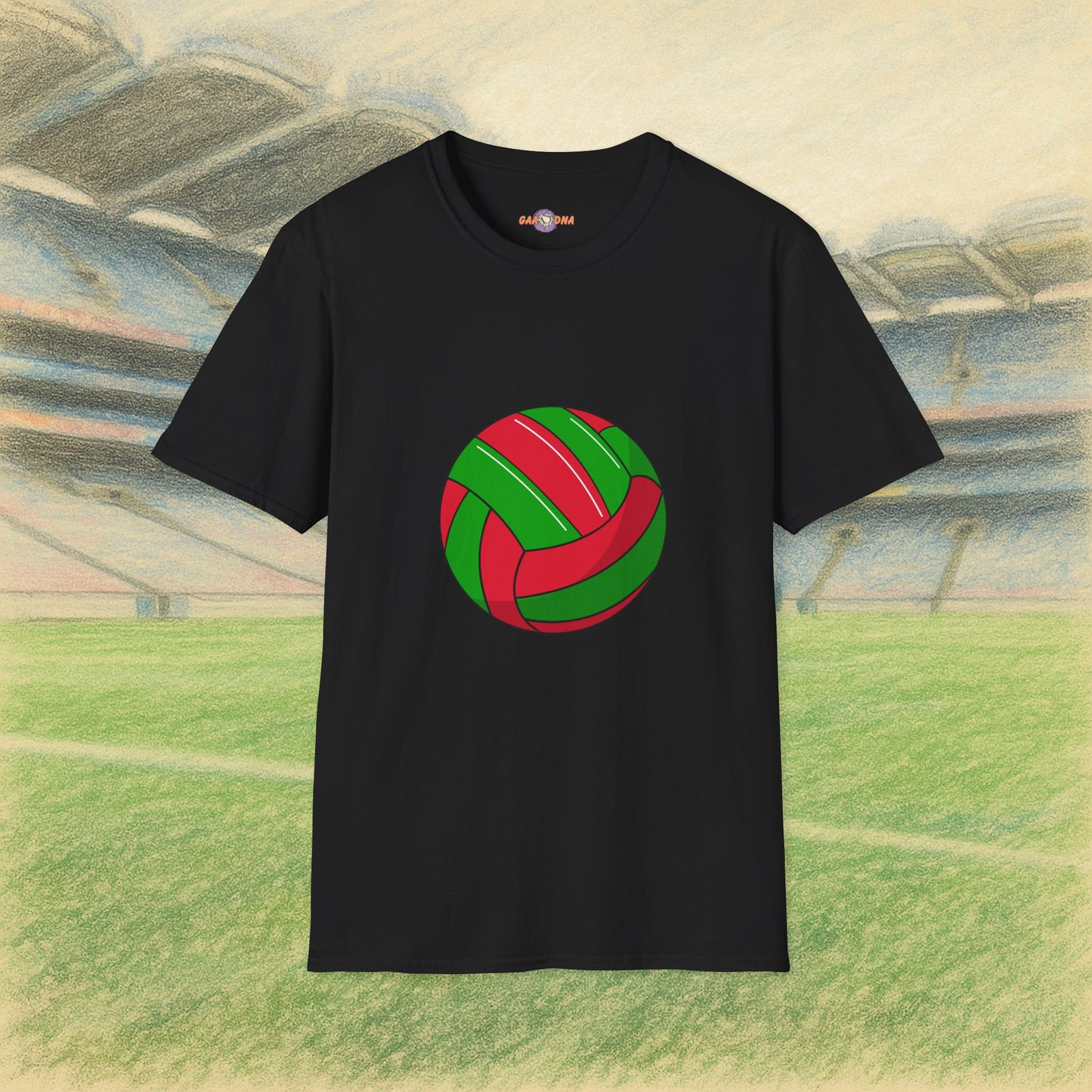 Customise Red & Green Gaelic Football Tee