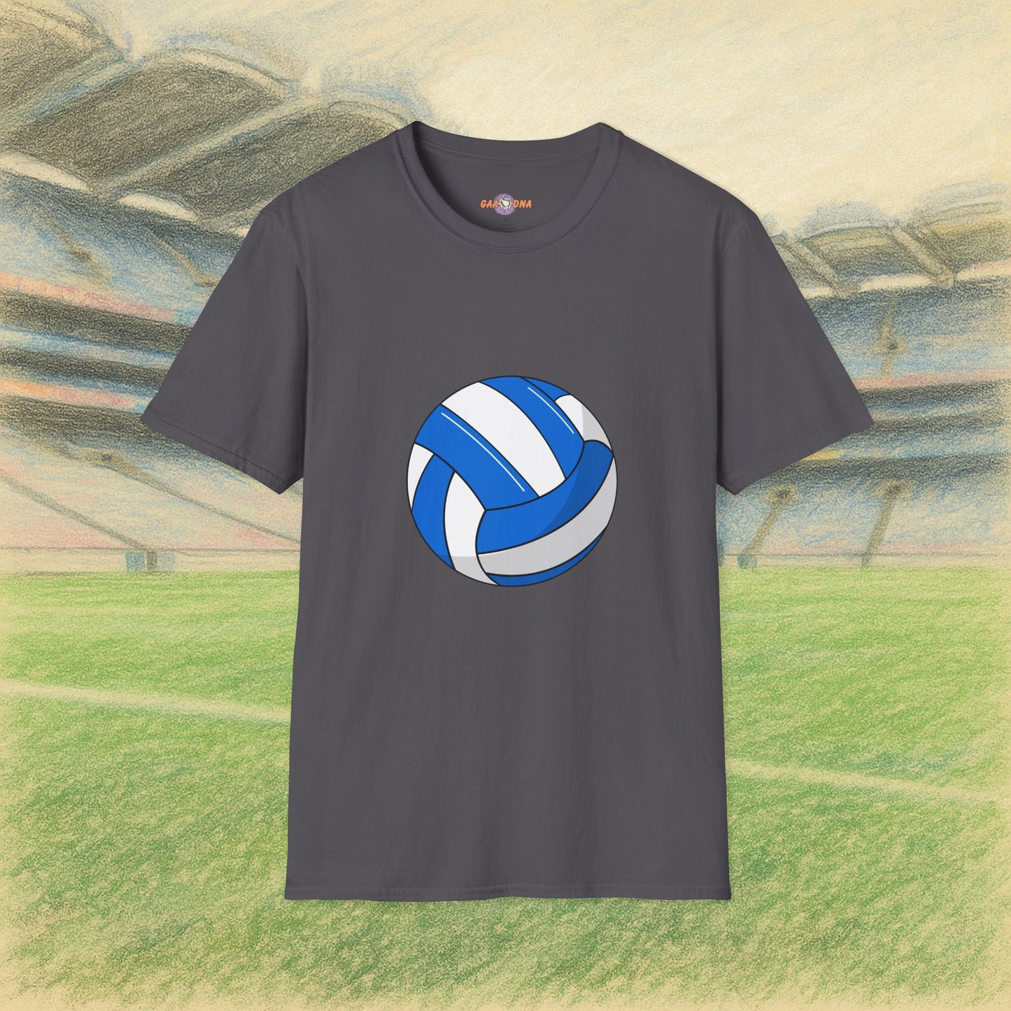 Customise Blue & White Gaelic Football Tee