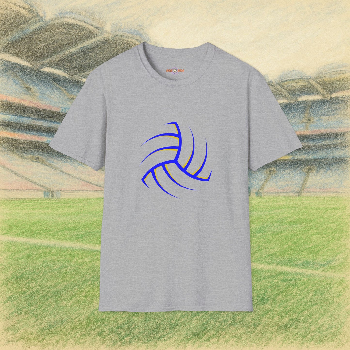 Custom Yellow & Blue Gaelic Football Tee