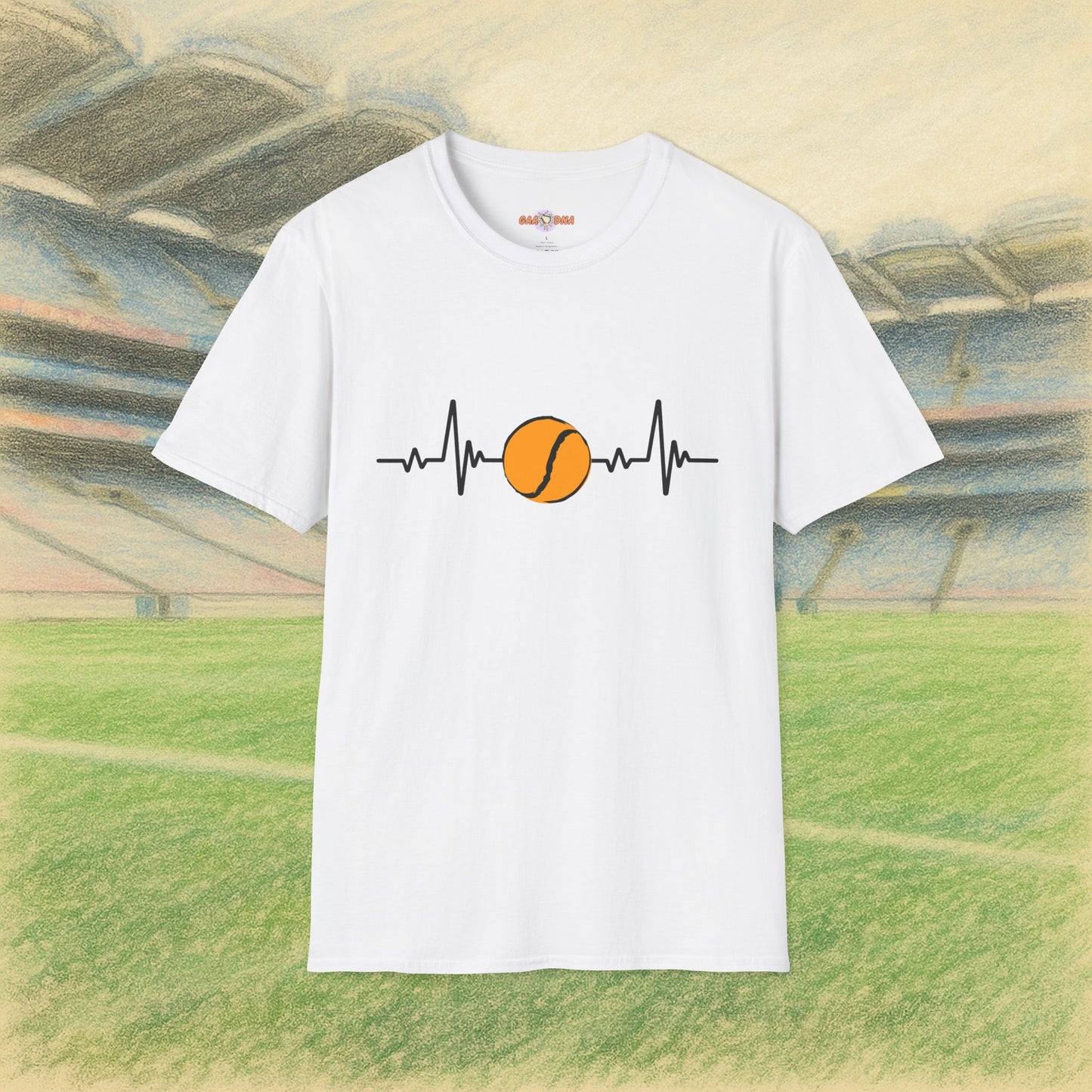 Black & Gold Sliotar Heartbeat Tee