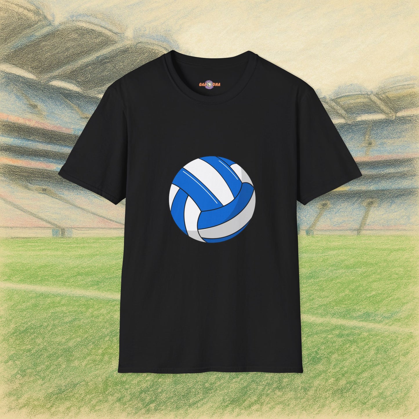 Customise Blue & White Gaelic Football Tee