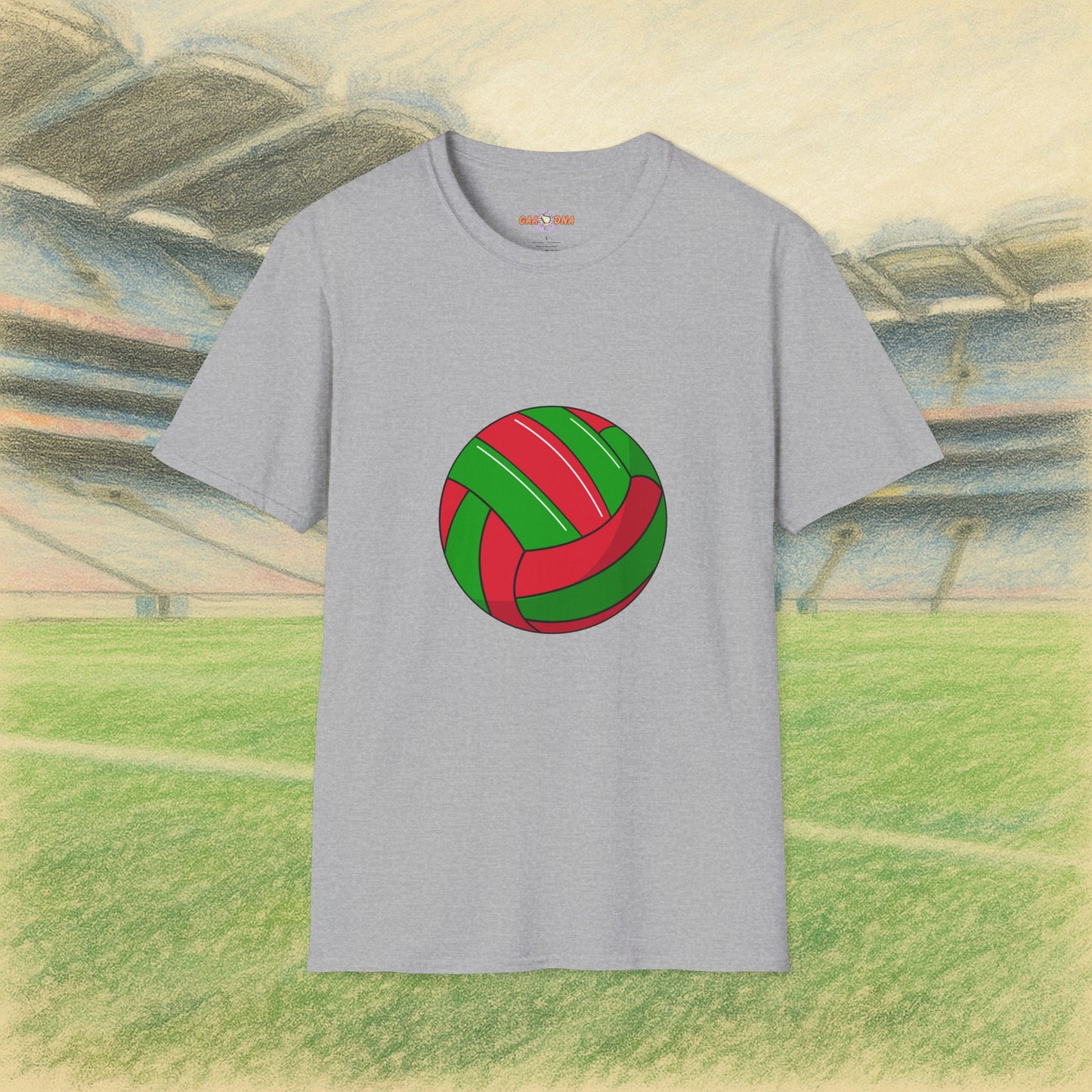 Customise Red & Green Gaelic Football Tee