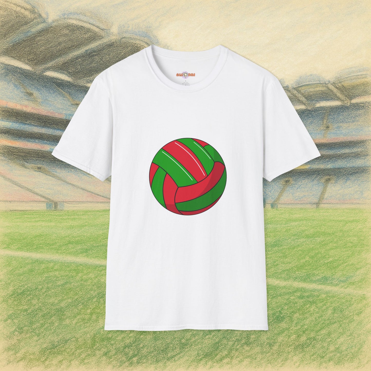 Customise Red & Green Gaelic Football Tee