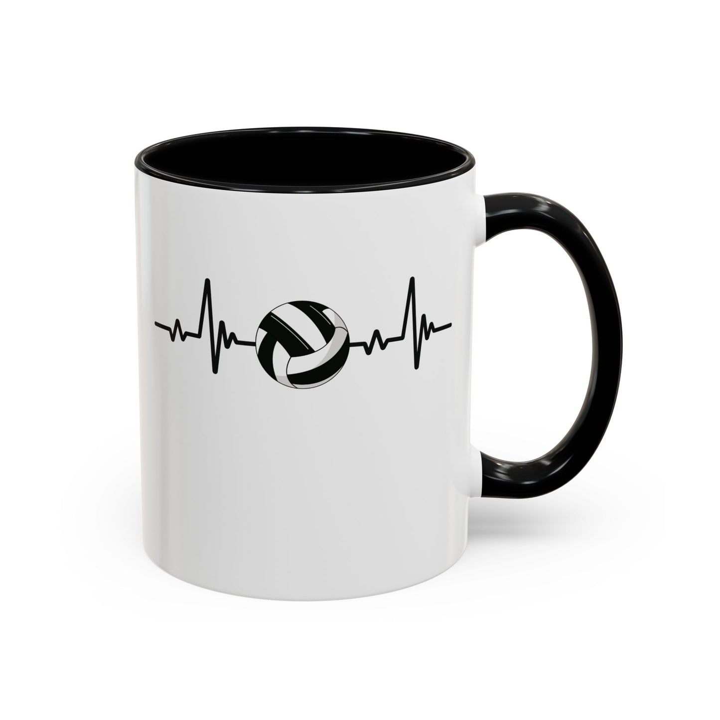 Black & White Gaelic Heartbeat Coffee Mug
