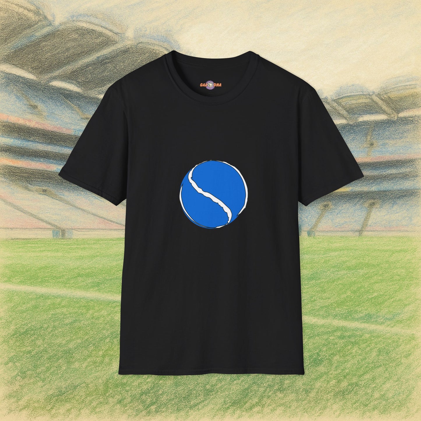 Customise Blue & White Sliotar Tee