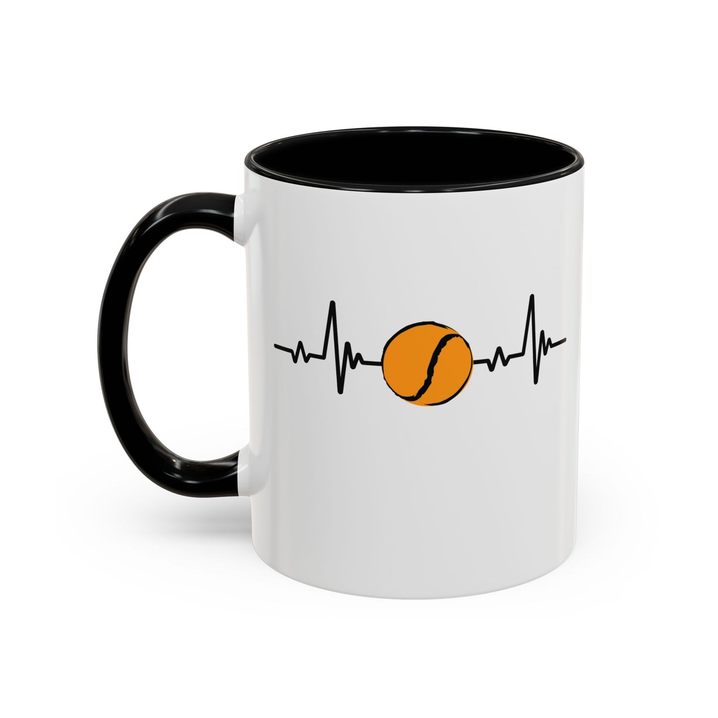 Black & Gold Sliotar Heartbeat Coffee Mug