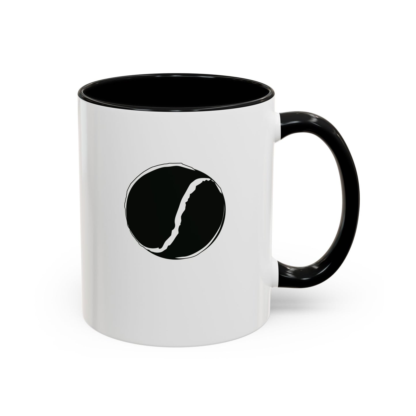 Customise Black & White Sliotar Coffee Mug