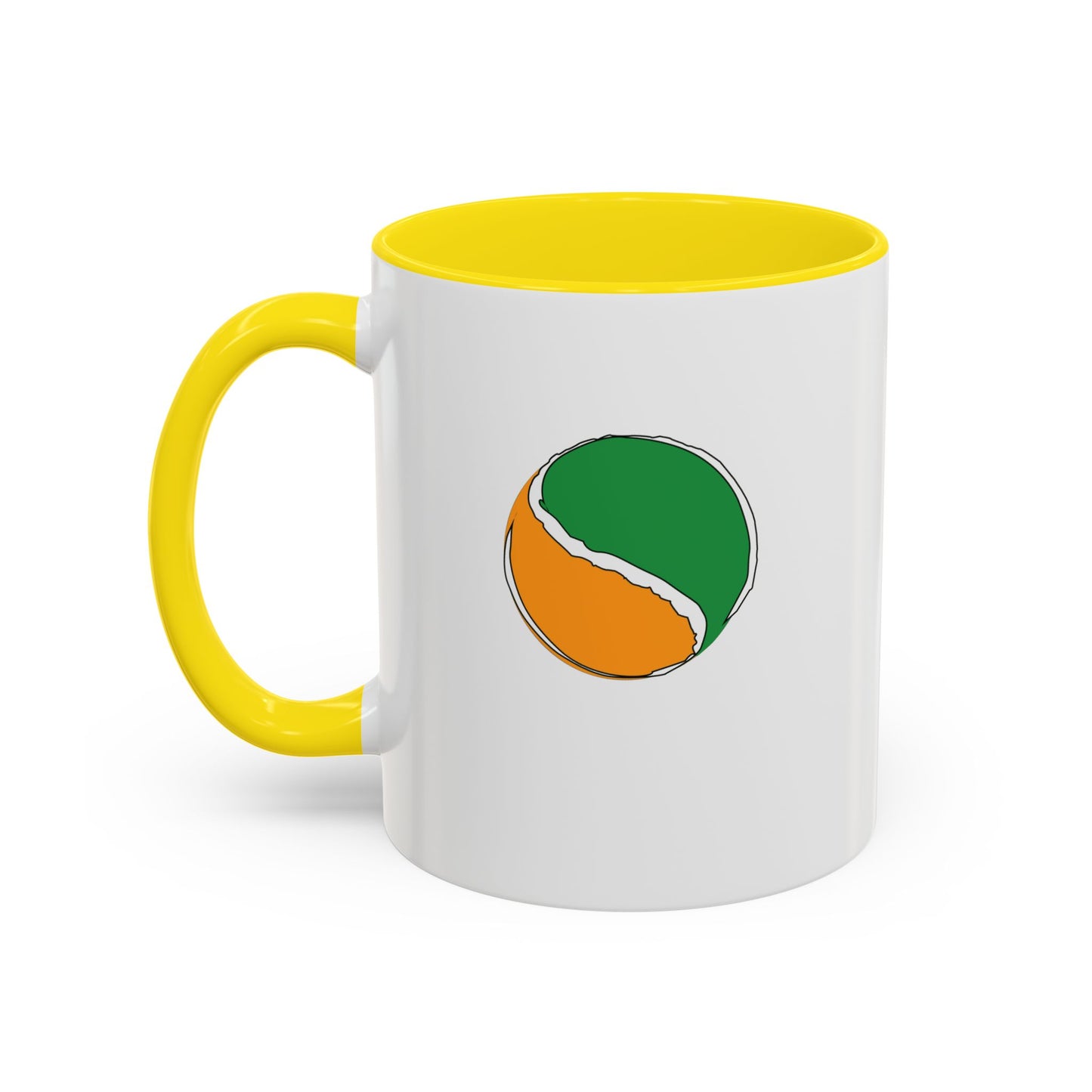 Customise Green, White & Gold Sliotar Coffee Mug