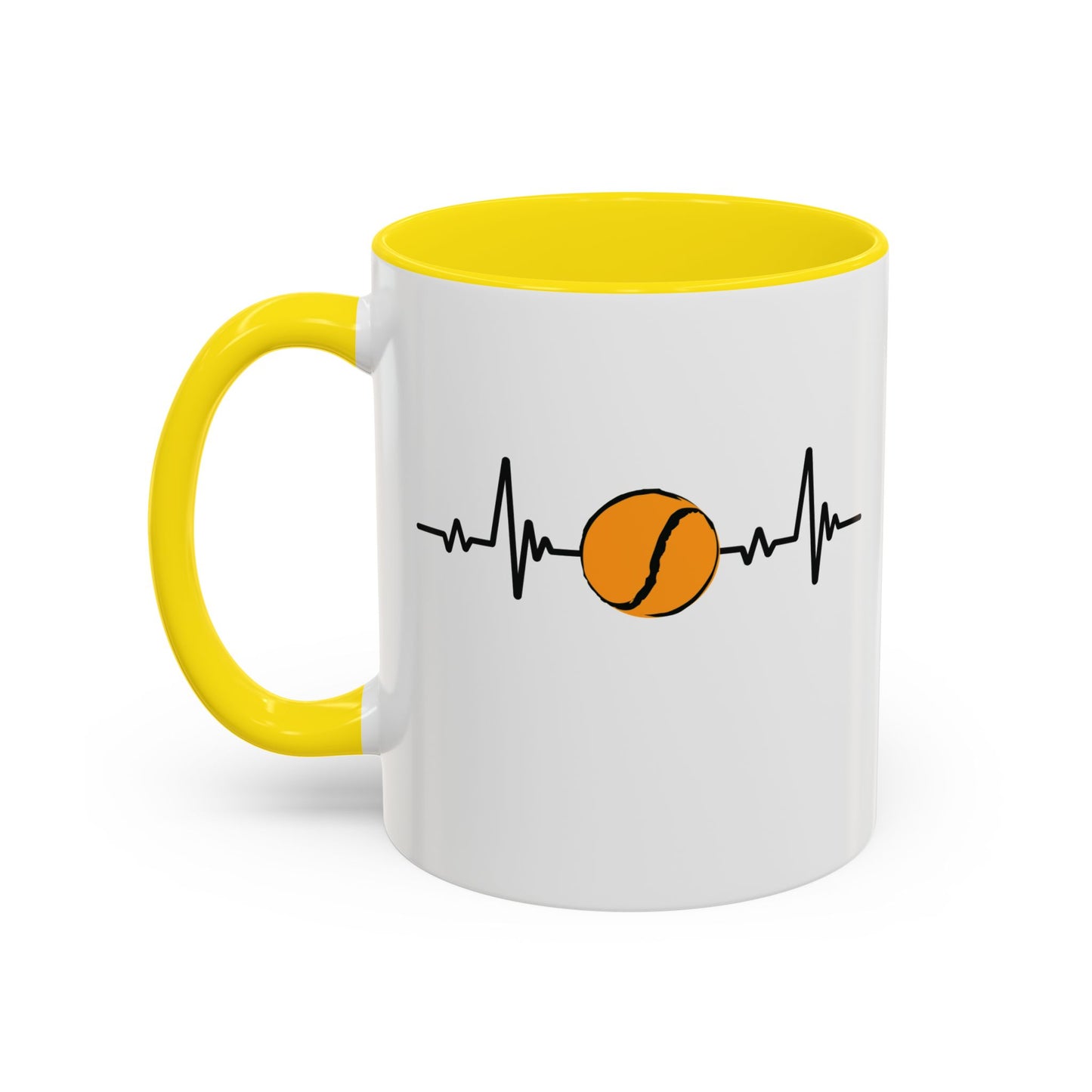 Black & Gold Sliotar Heartbeat Coffee Mug