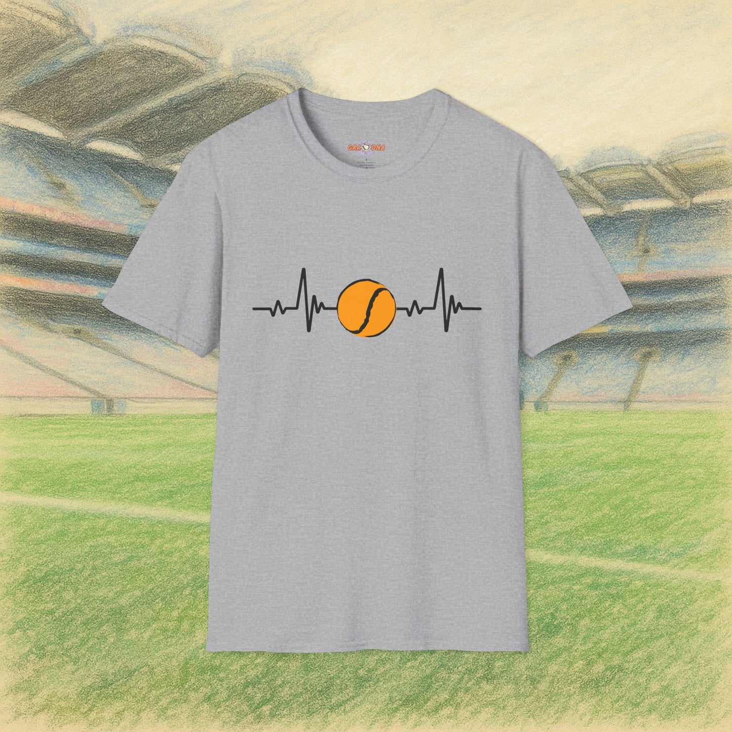 Black & Gold Sliotar Heartbeat Tee