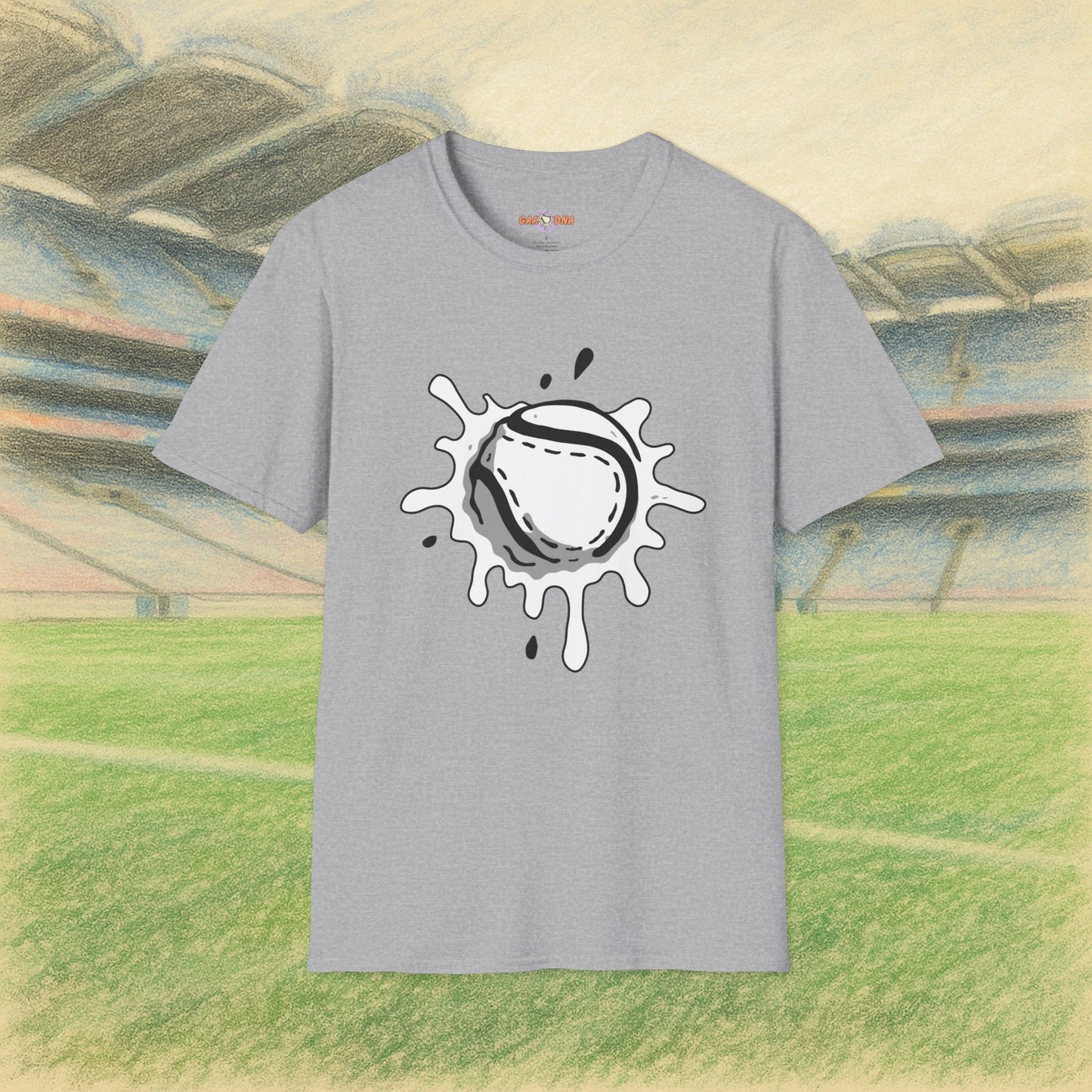 Black & White Sliotar Splat! Tee