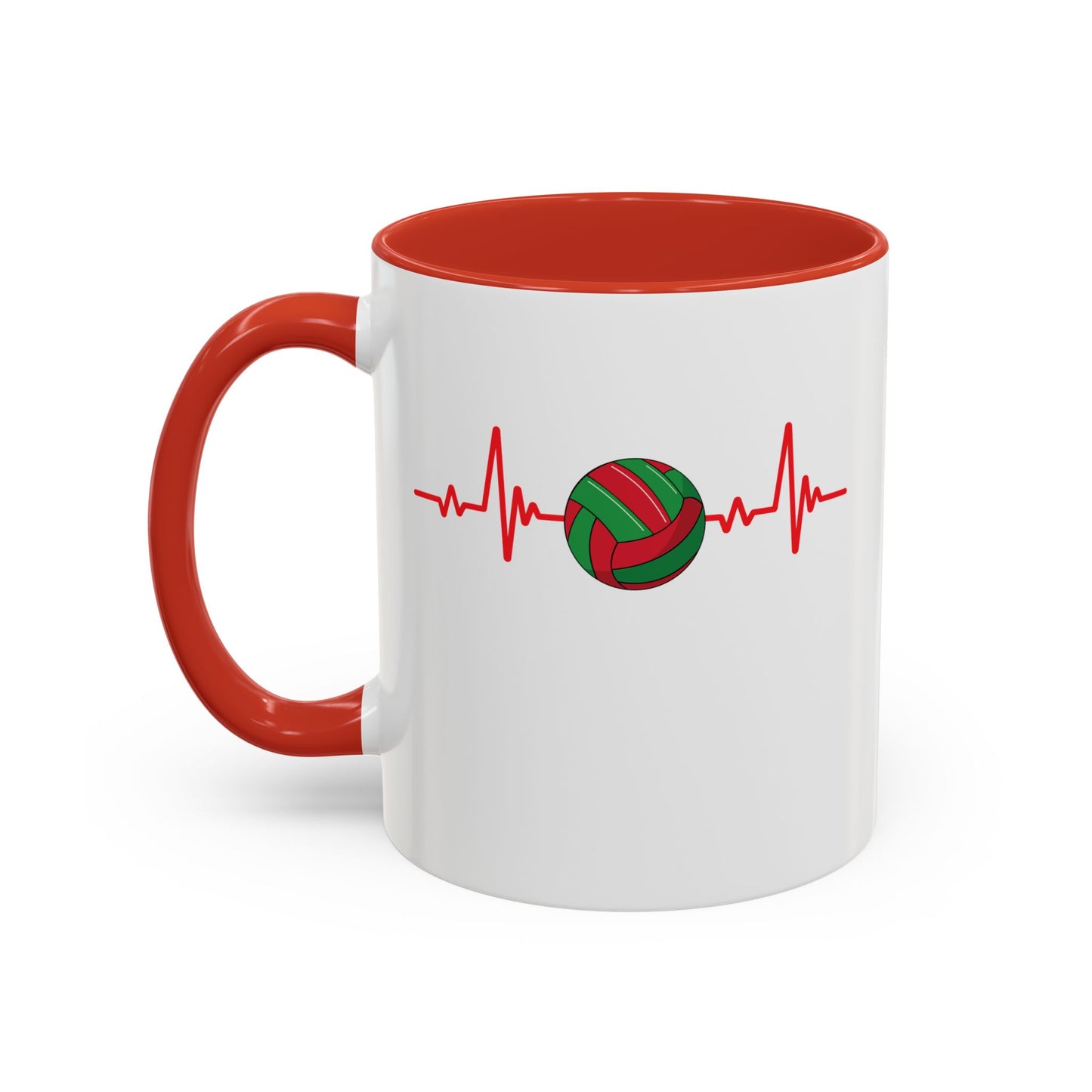 Red & Green Gaelic Heartbeat Coffee Mug