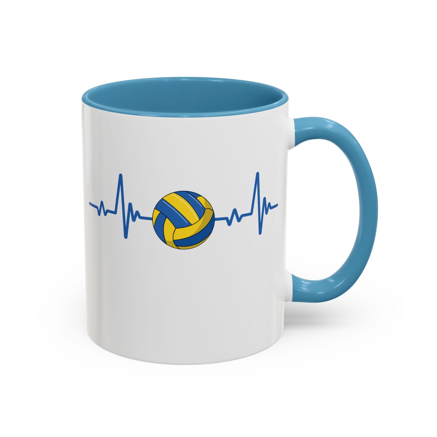 Yellow & Blue Gaelic Heartbeat Coffee Mug