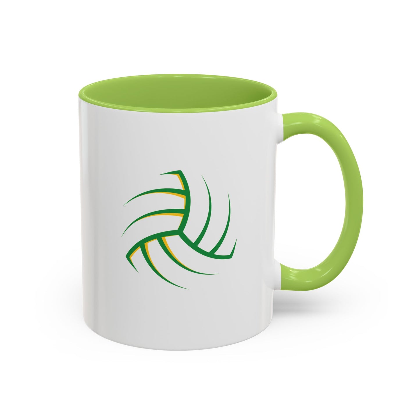 Customise Green, White & Gold Gaelic Football Coffee Mug