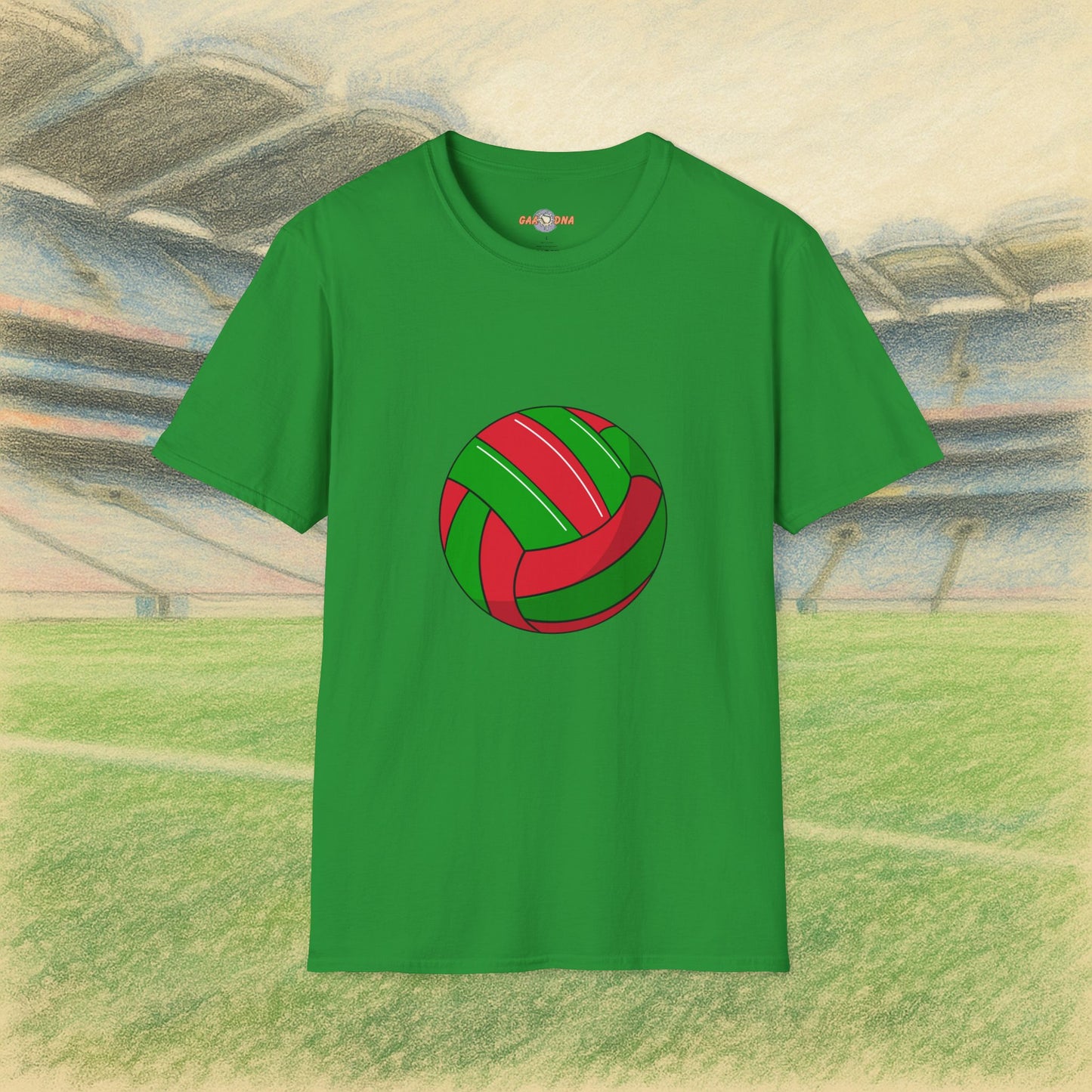 Customise Red & Green Gaelic Football Tee