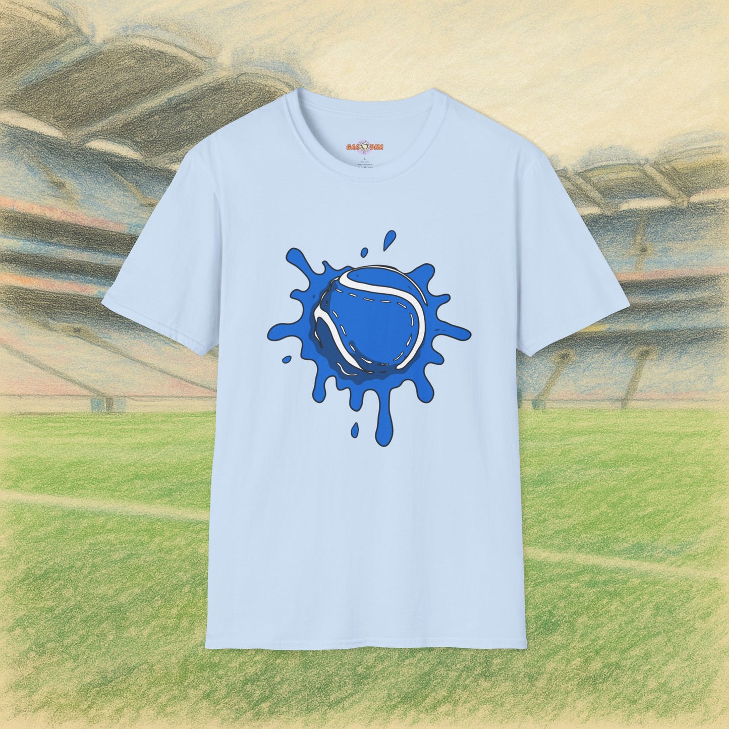 Blue & White Sliotar Splat! Tee