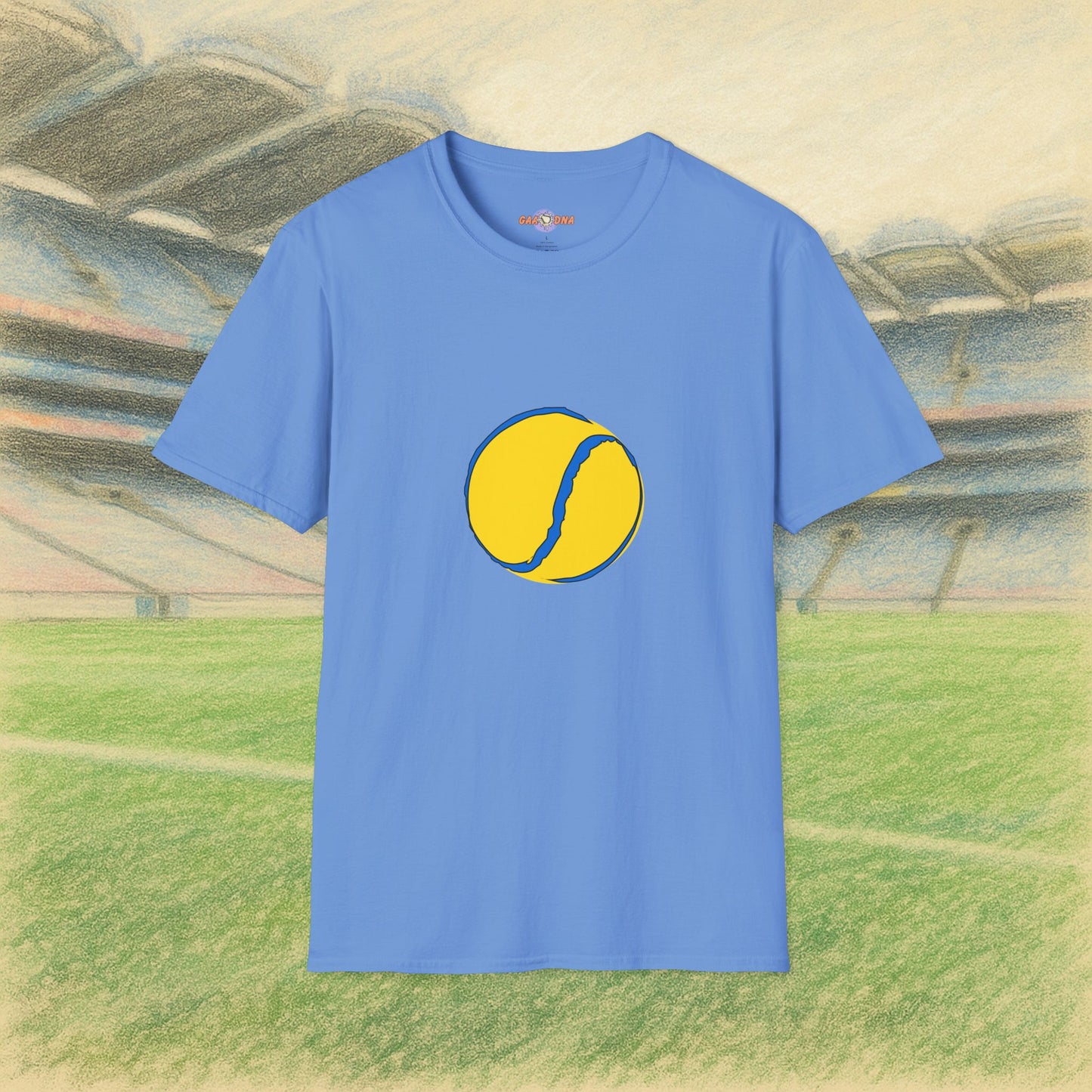 Custom Yellow & Blue Sliotar Tee
