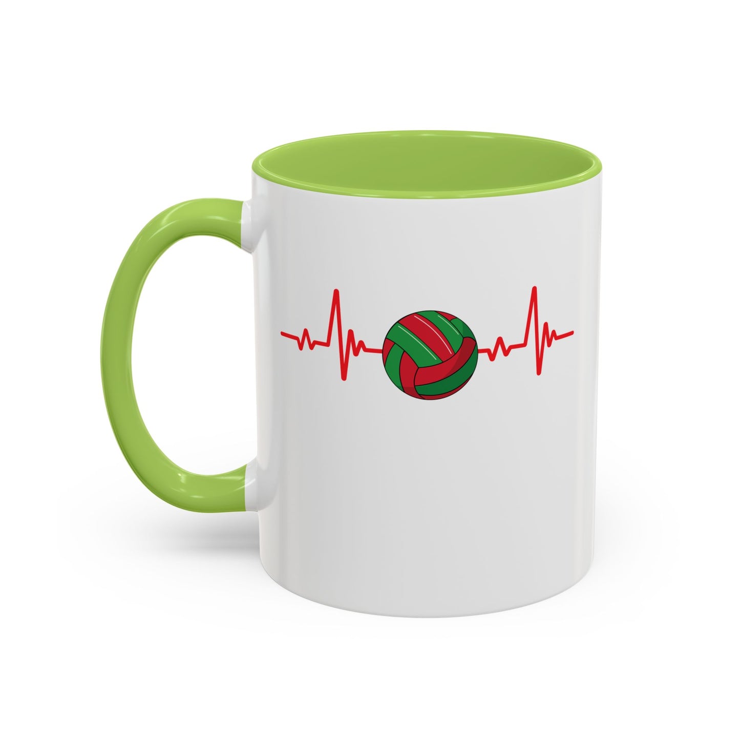 Red & Green Gaelic Heartbeat Coffee Mug