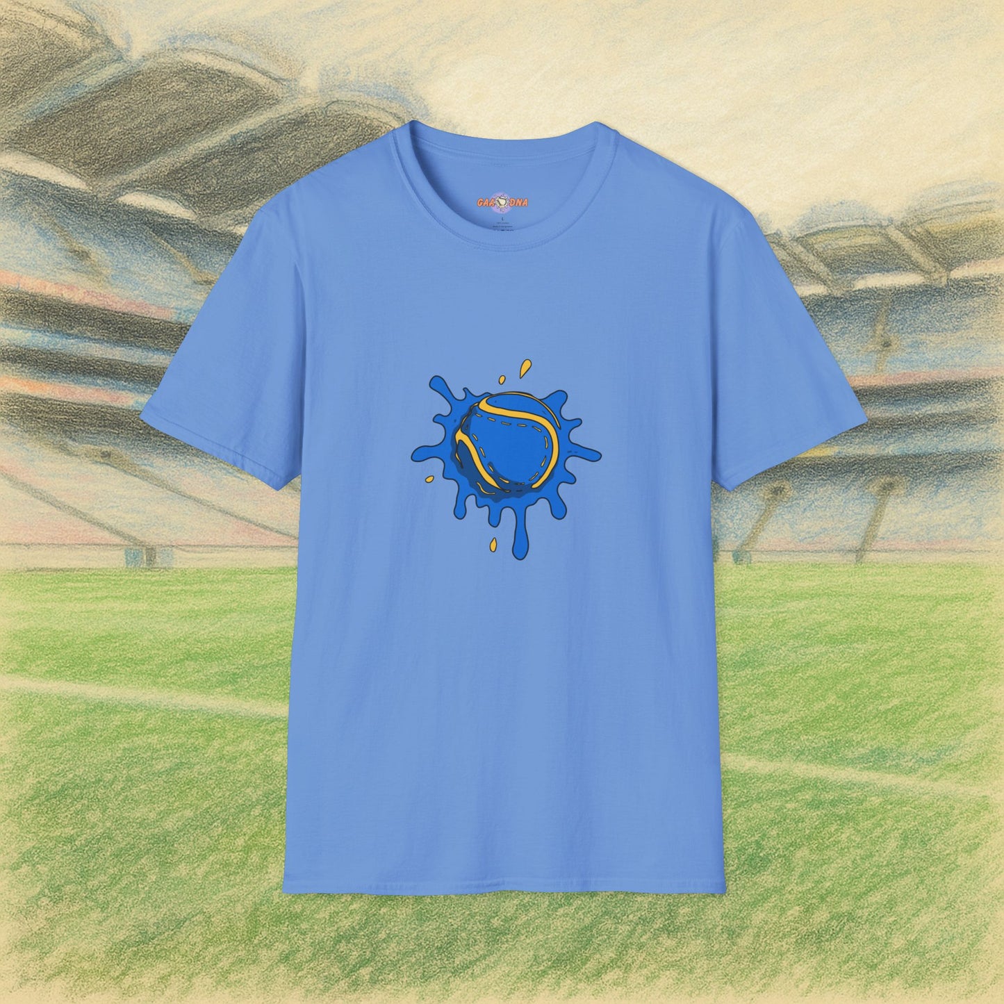 Yellow & Blue Sliotar Splat! Tee