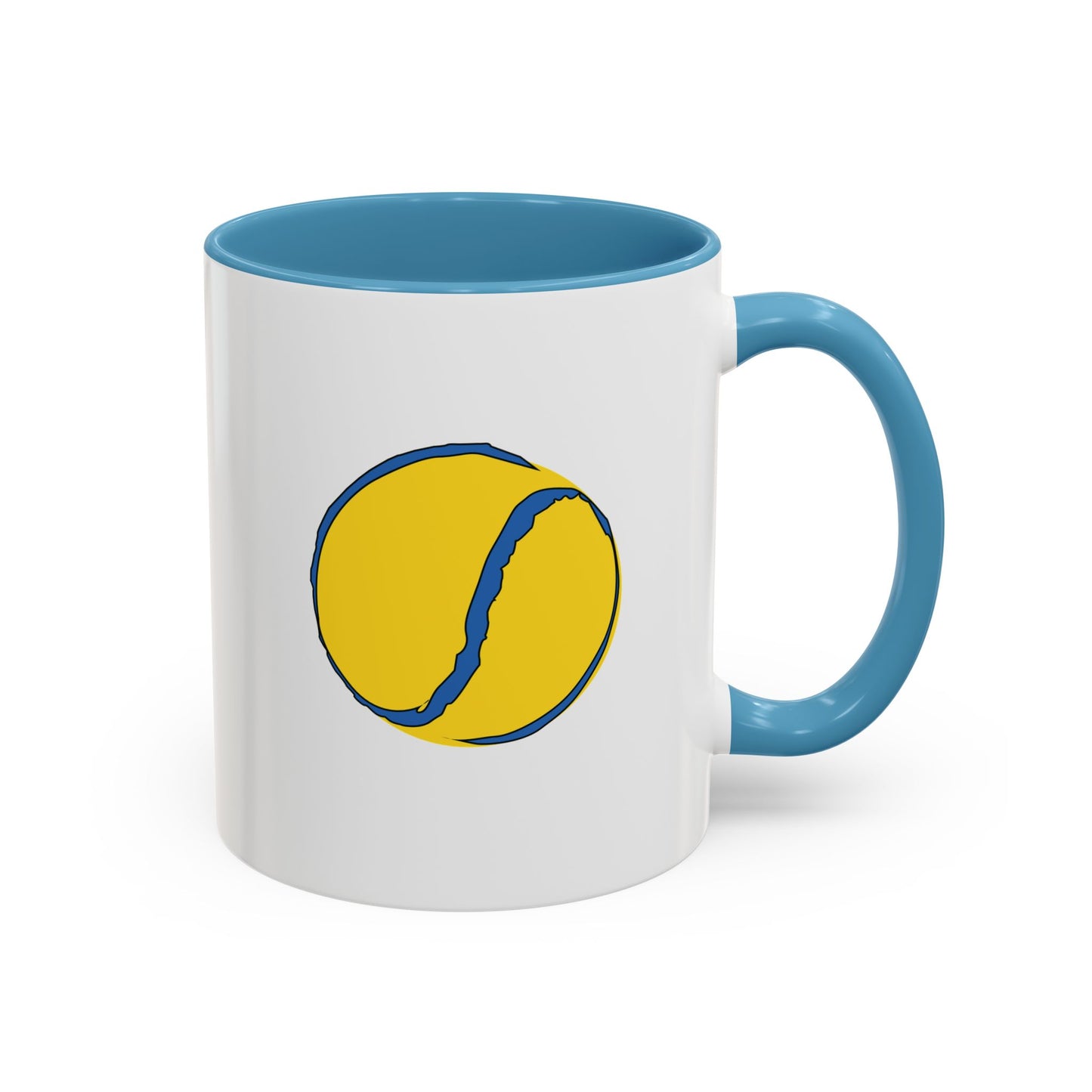 Custom Yellow & Blue Sliotar Coffee Mug