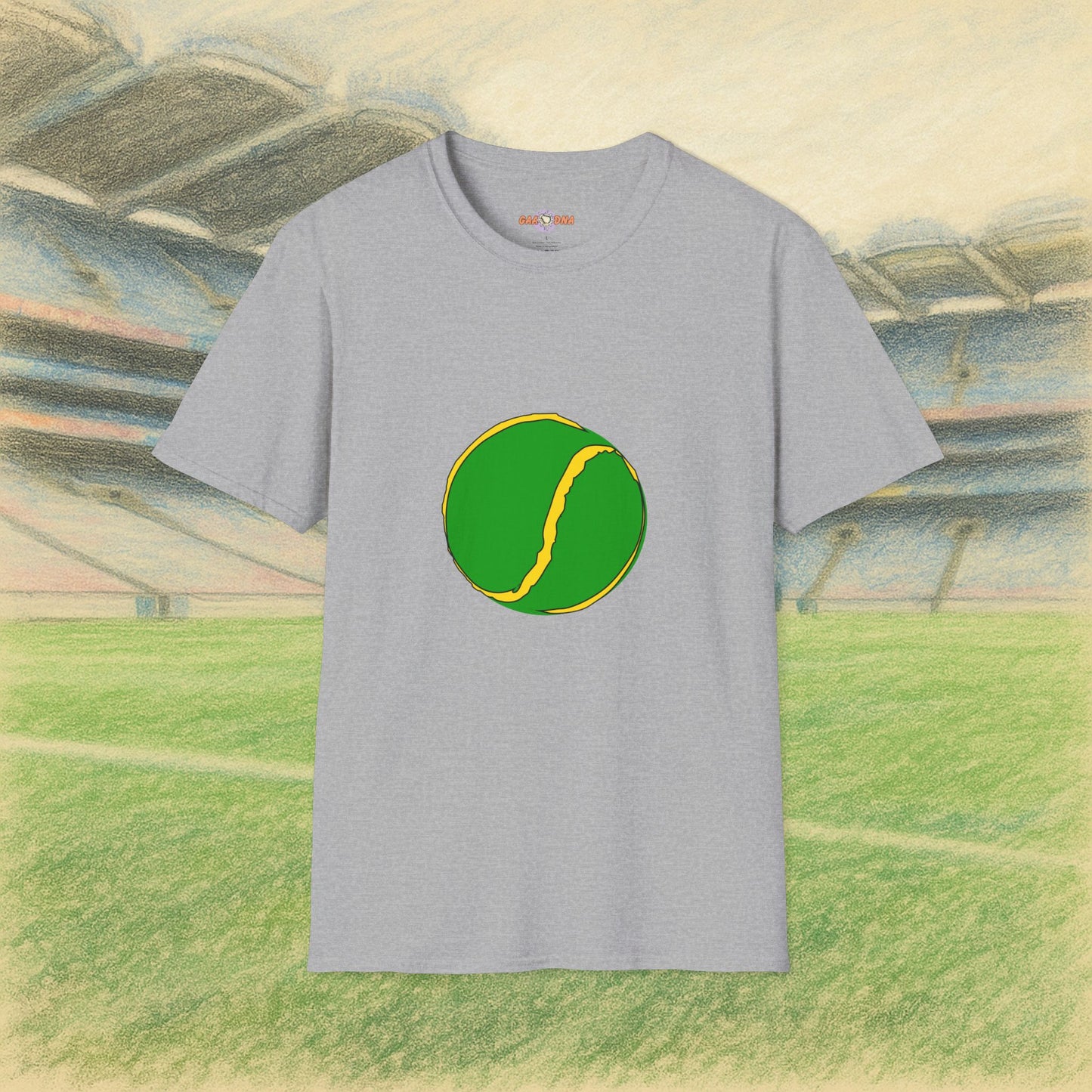 Custom Green & Yellow Sliotar Tee