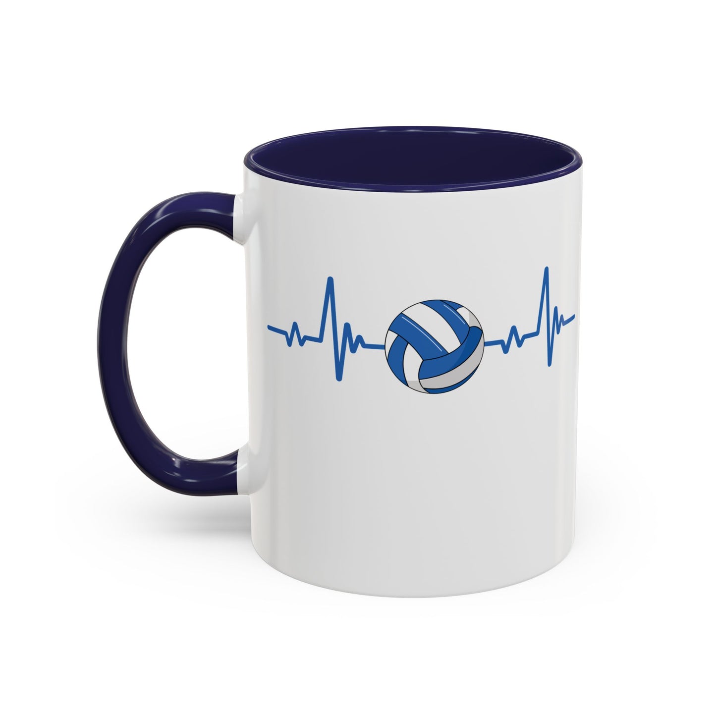 Blue & White Gaelic Heartbeat Coffee Mug