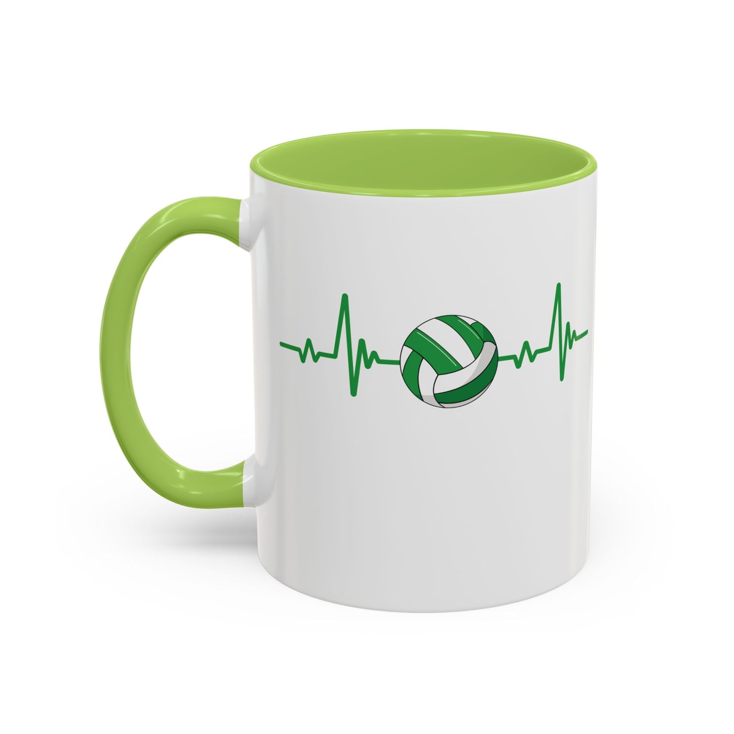 Green & White Gaelic Heartbeat Coffee Mug
