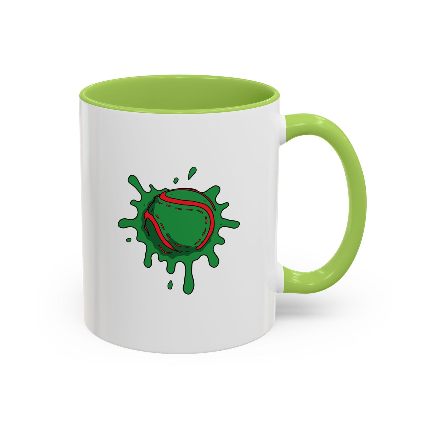 Red & Green Sliotar Splat! Coffee Mug