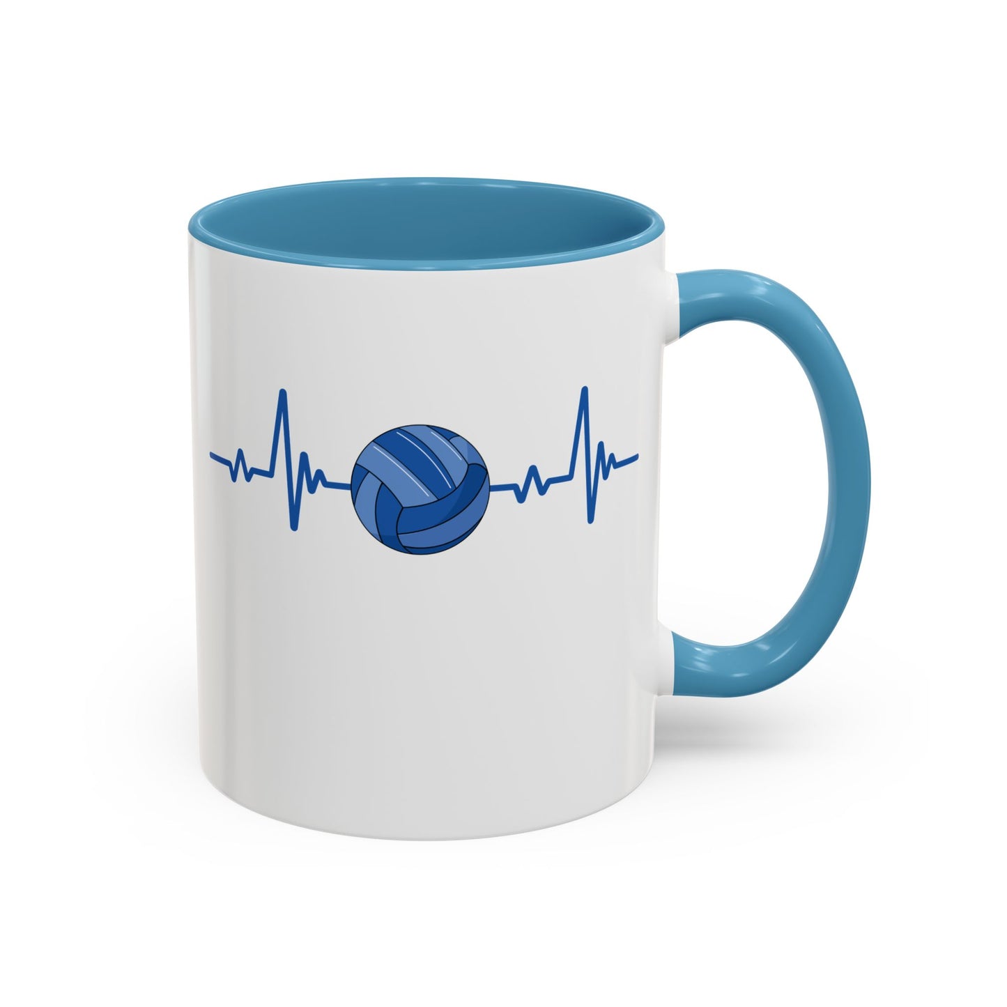 Navy & Blue Gaelic Heartbeat Coffee Mug