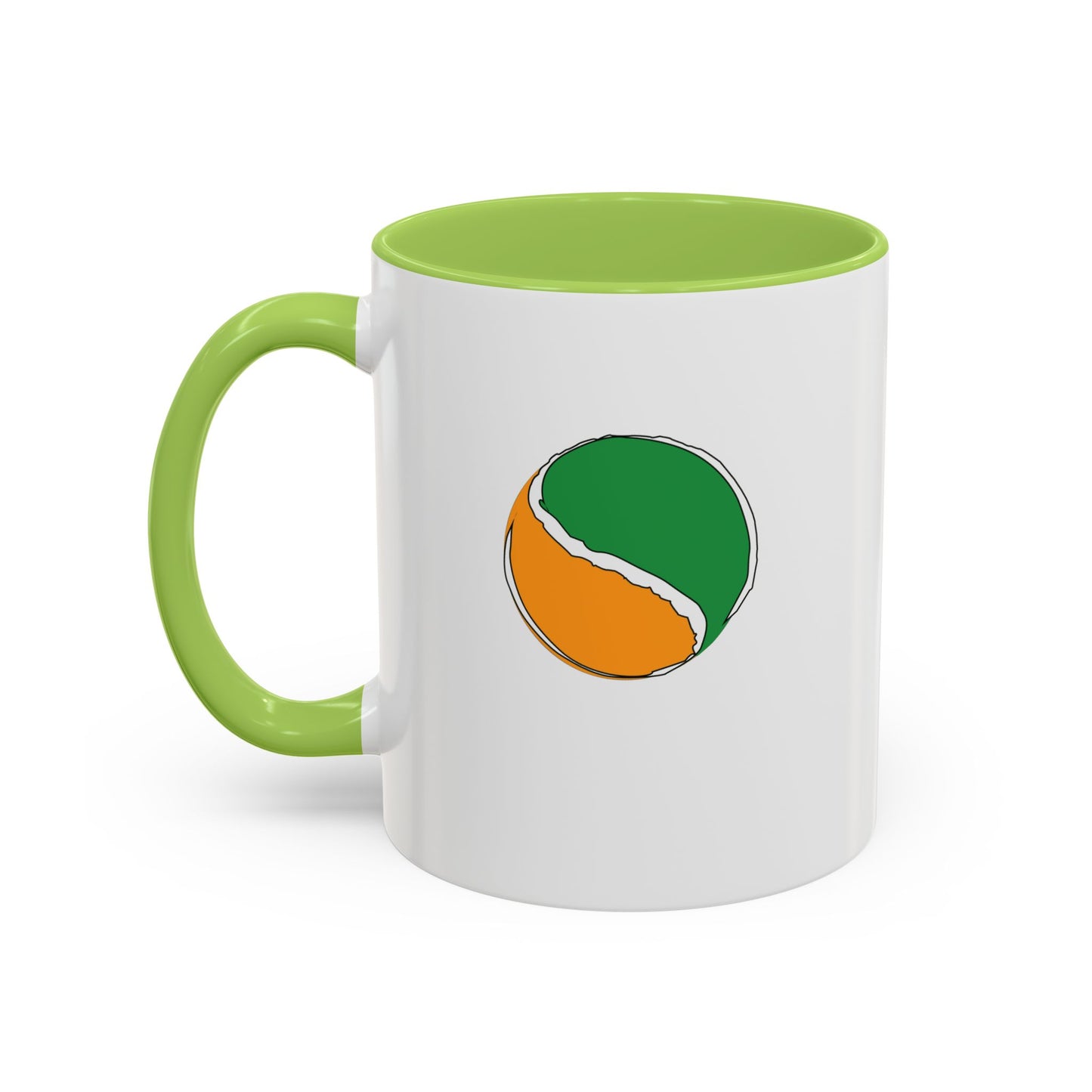 Customise Green, White & Gold Sliotar Coffee Mug