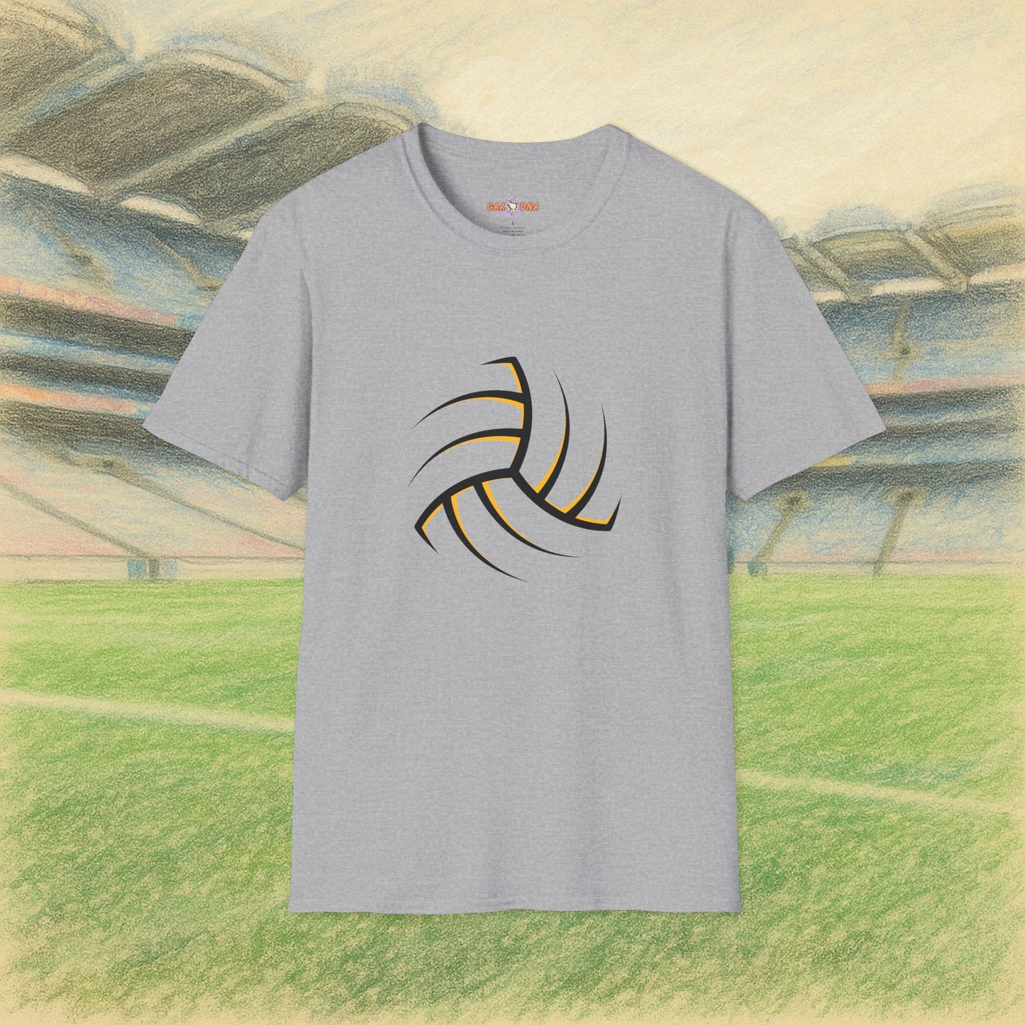 Customise Black & Gold Outline Gaelic Football