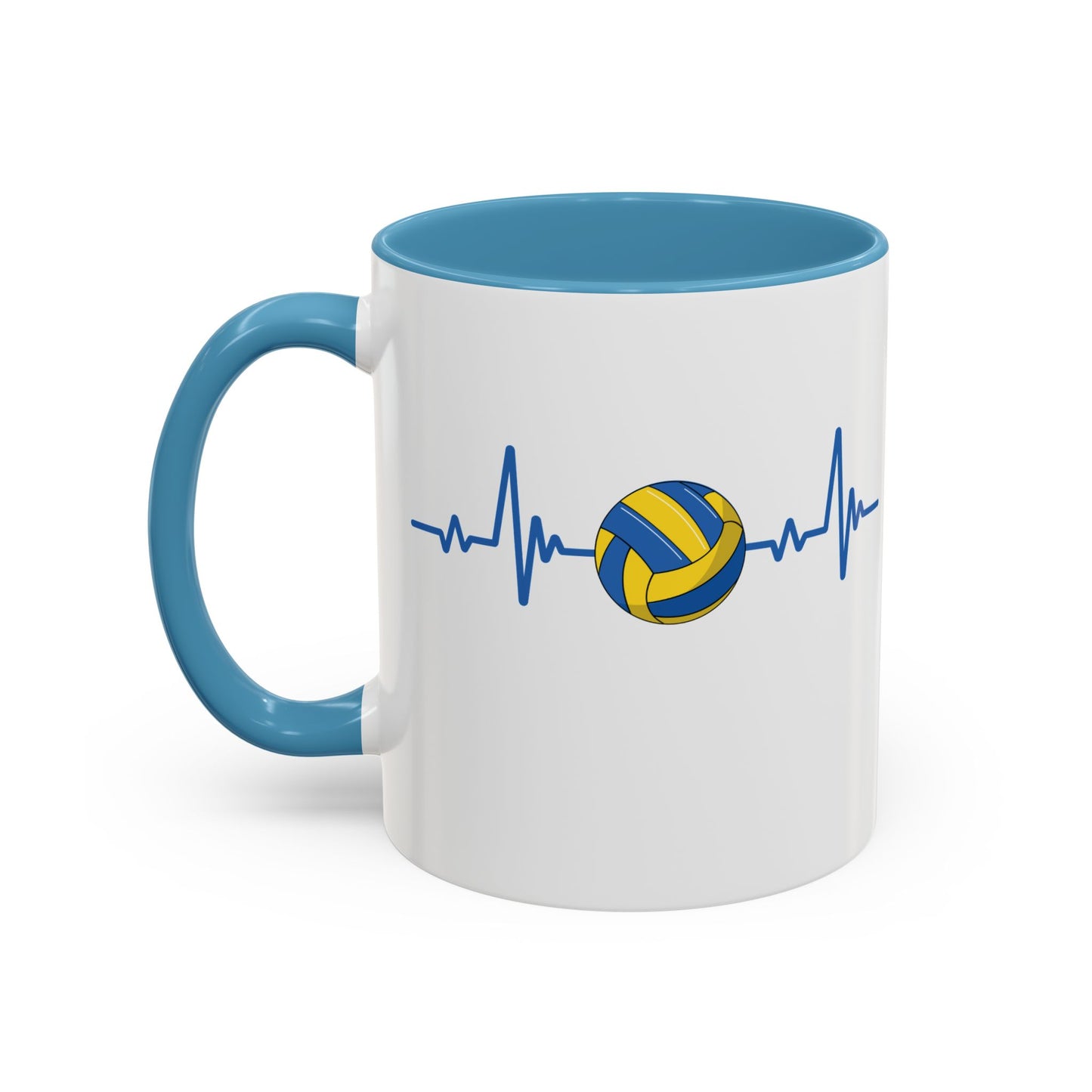 Yellow & Blue Gaelic Heartbeat Coffee Mug
