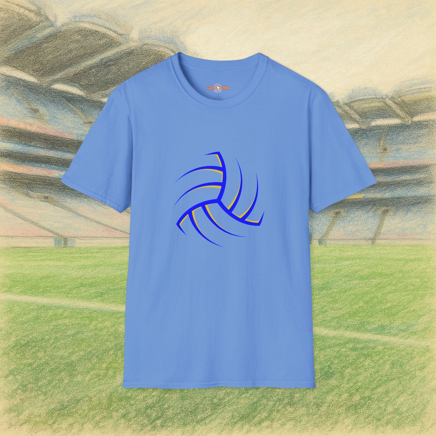 Custom Yellow & Blue Gaelic Football Tee