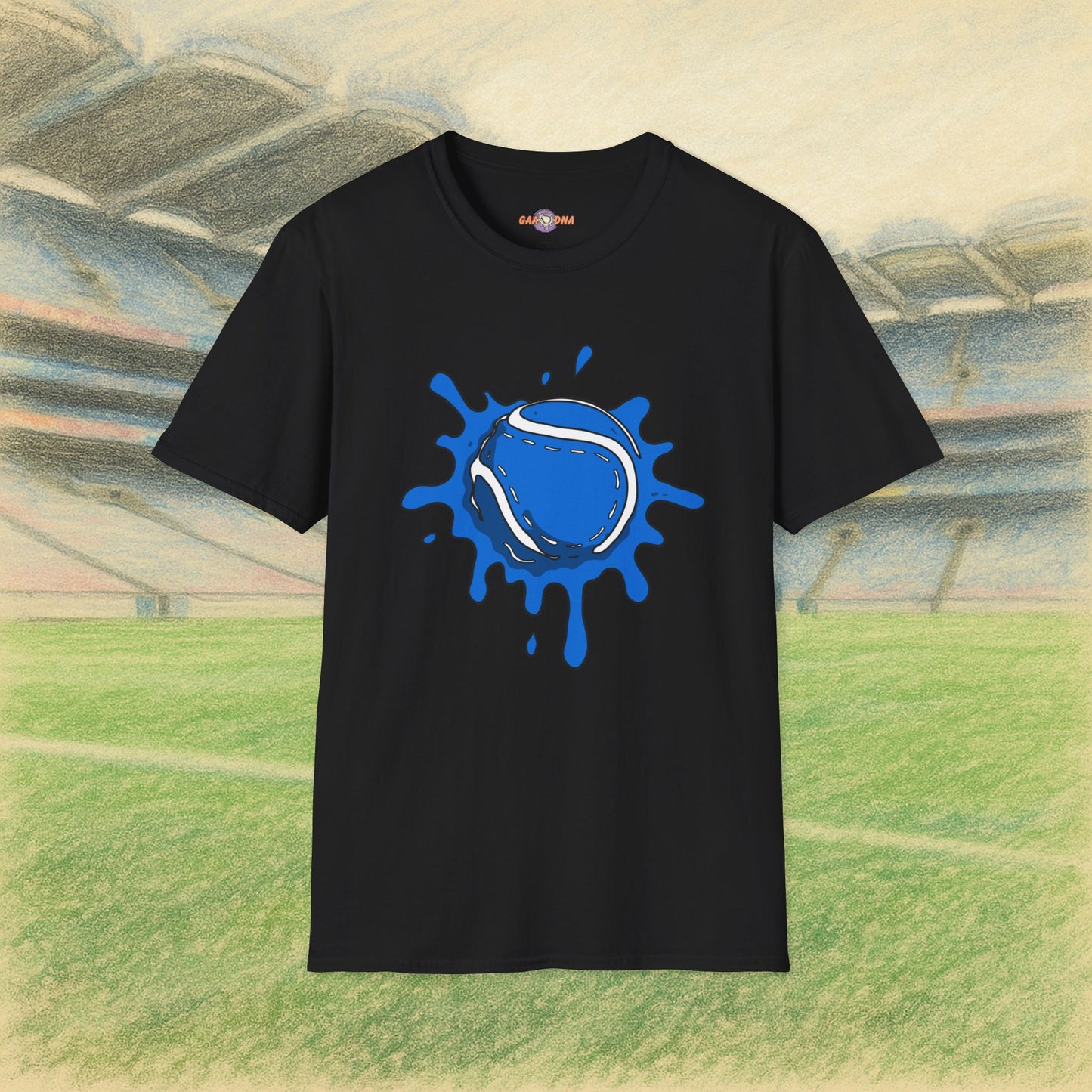 Blue & White Sliotar Splat! Tee