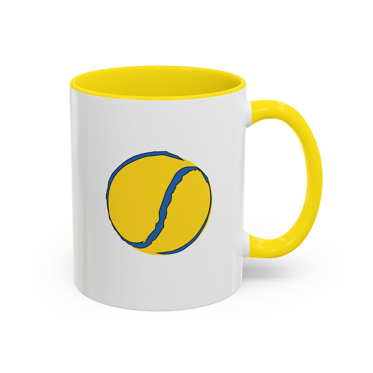 Custom Yellow & Blue Sliotar Coffee Mug
