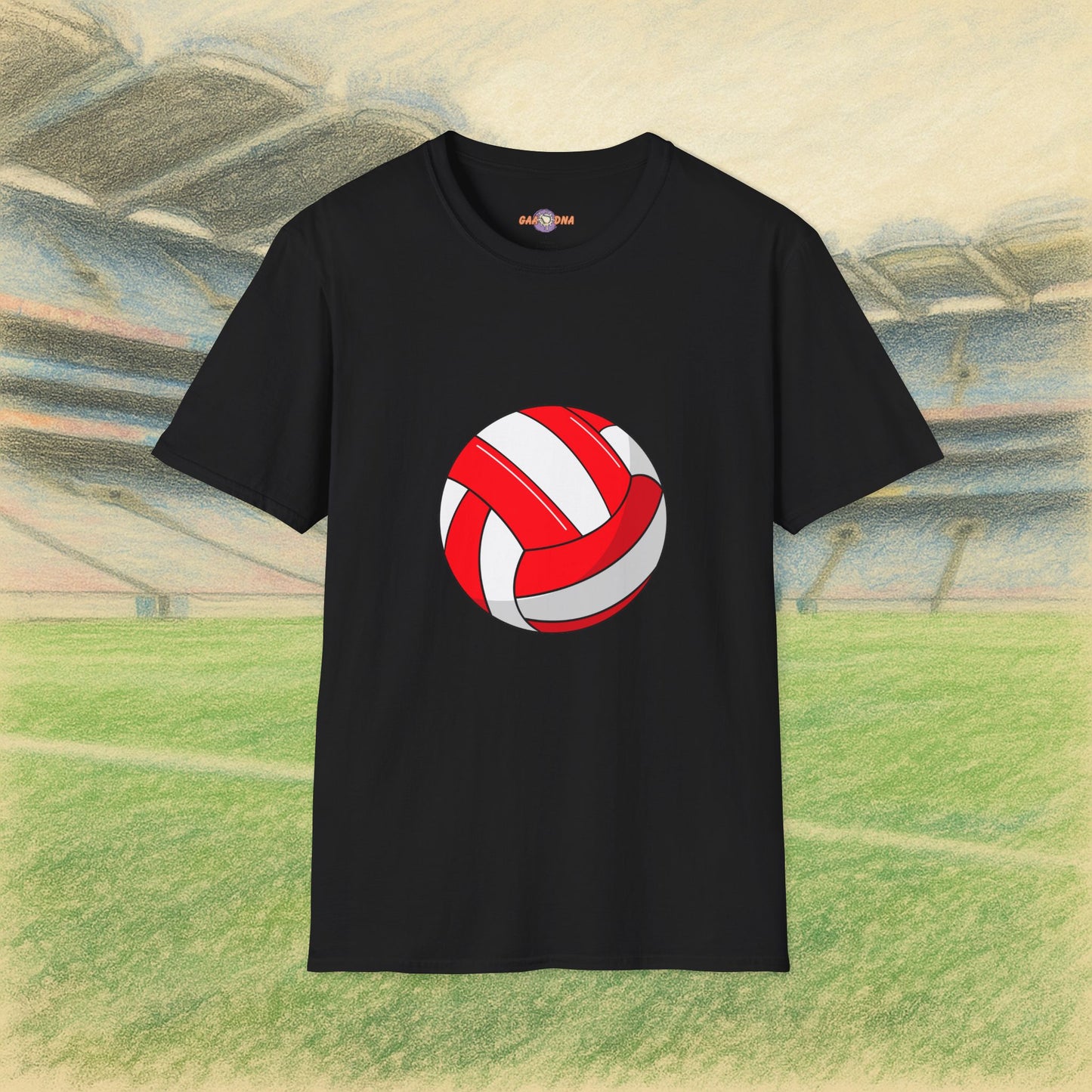Customise Red & White Gaelic Football Tee