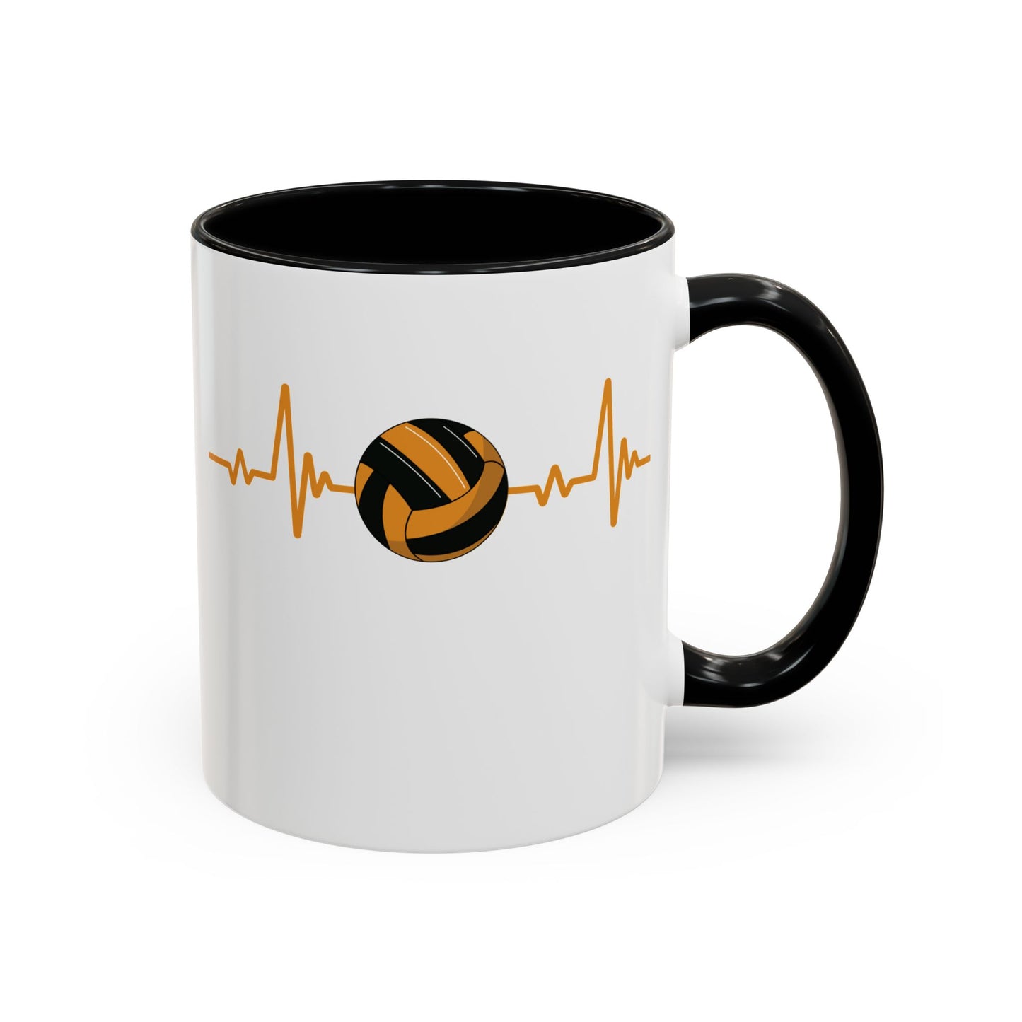 Black & Gold Gaelic Heartbeat Coffee Mug