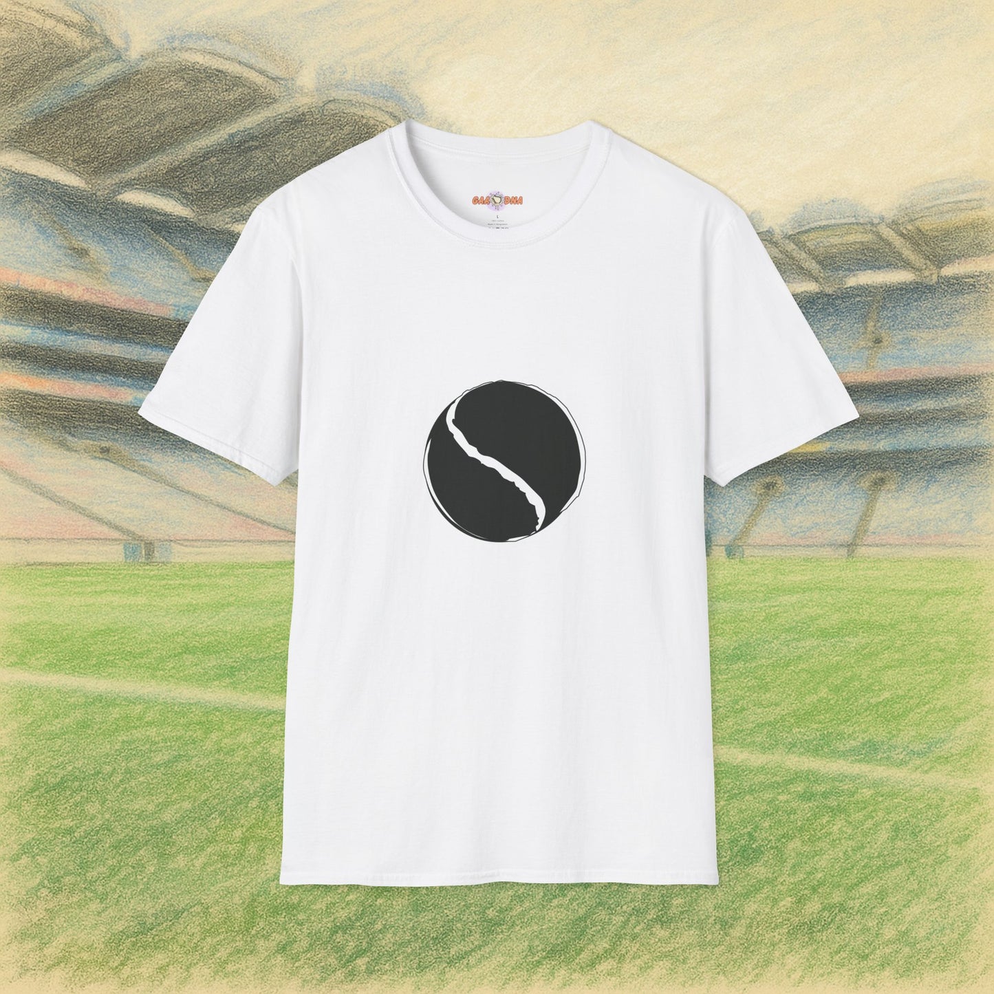 Customise Black & White Sliotar Tee
