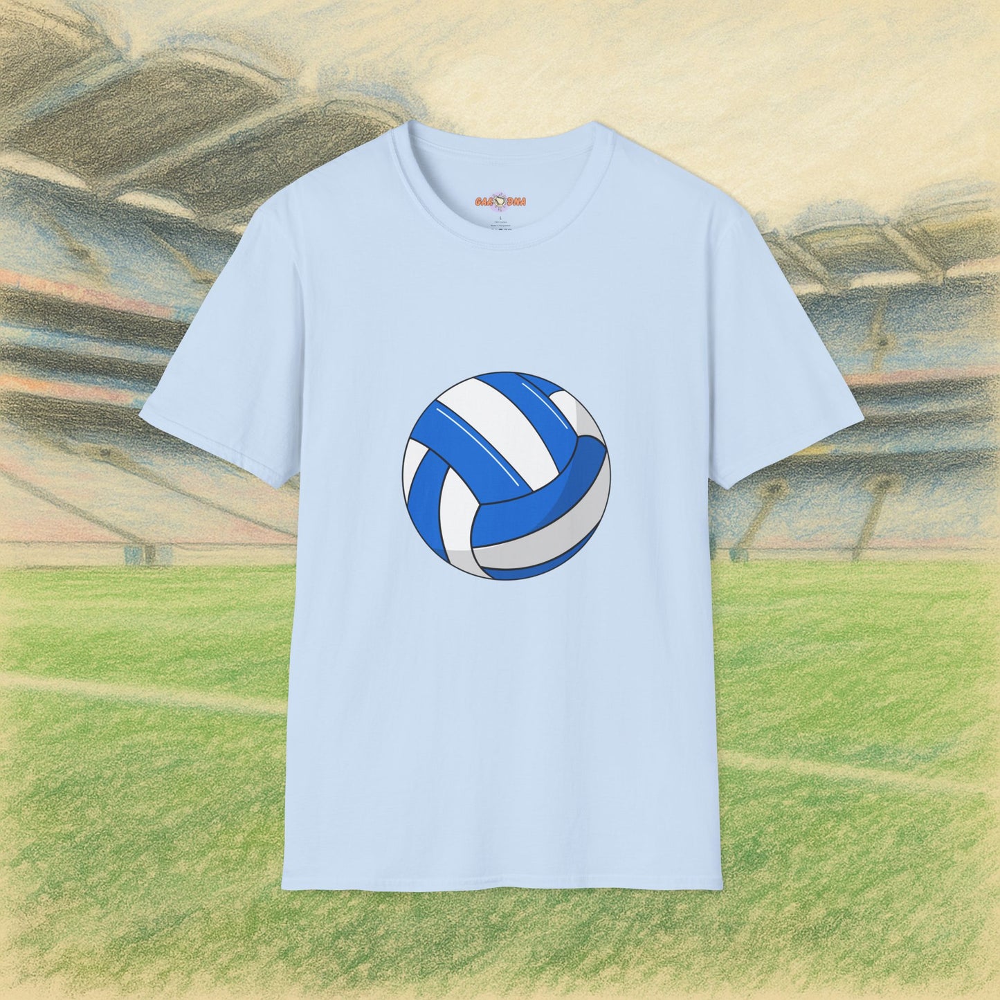 Customise Blue & White Gaelic Football Tee