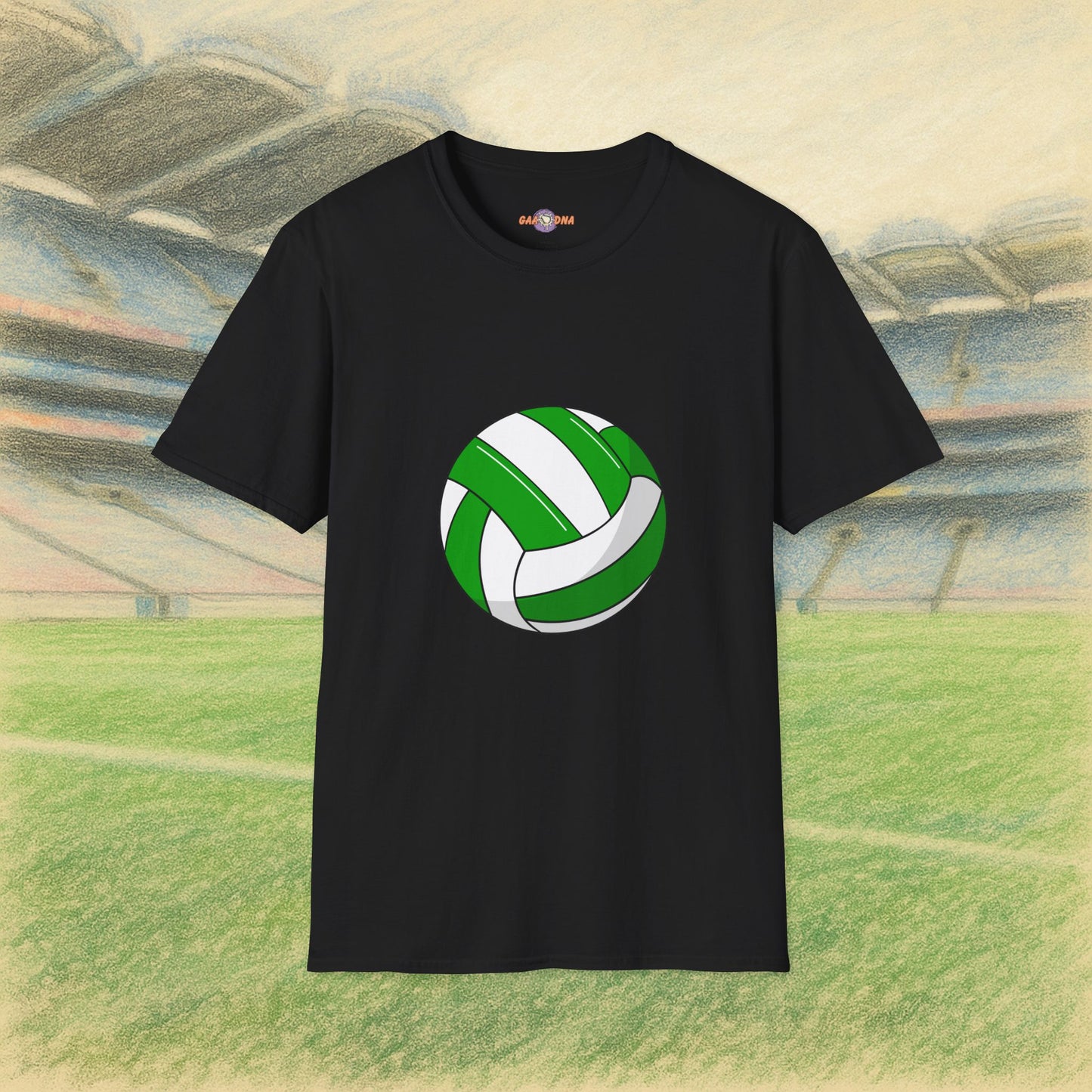 Customise Green & White Gaelic Football Tee