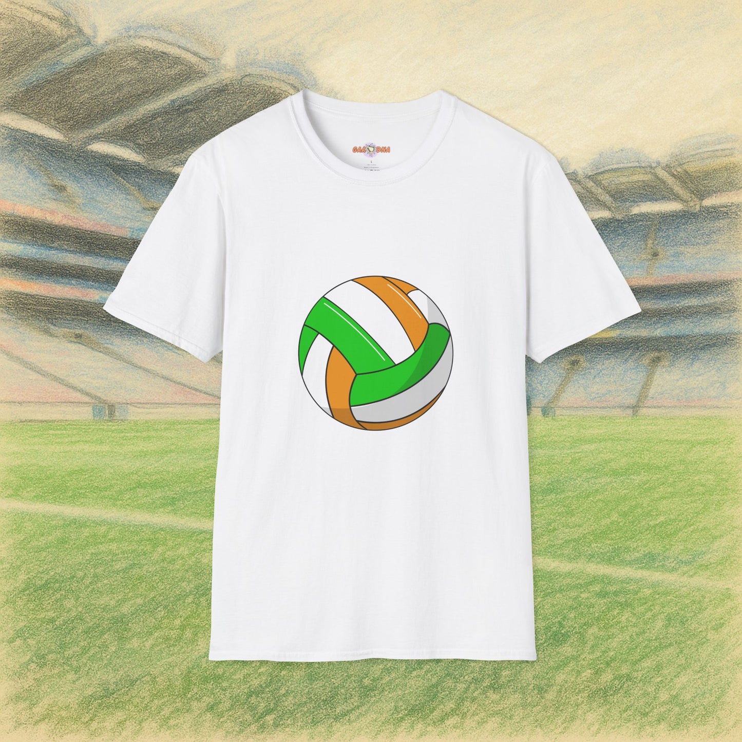 Customise Green, White & Gold Gaelic Football Tee