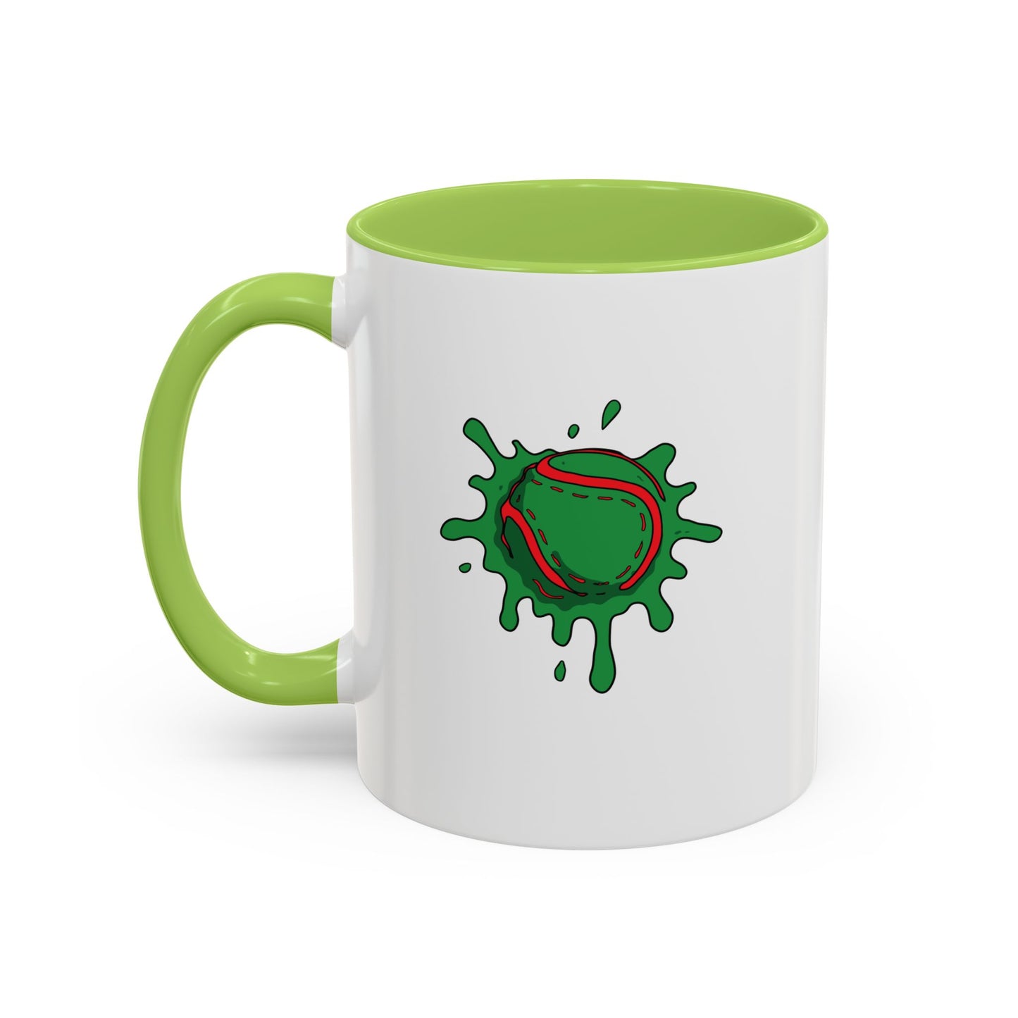 Red & Green Sliotar Splat! Coffee Mug