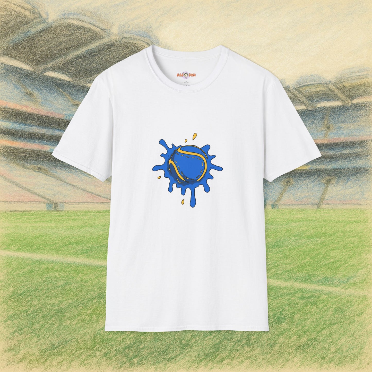 Yellow & Blue Sliotar Splat! Tee