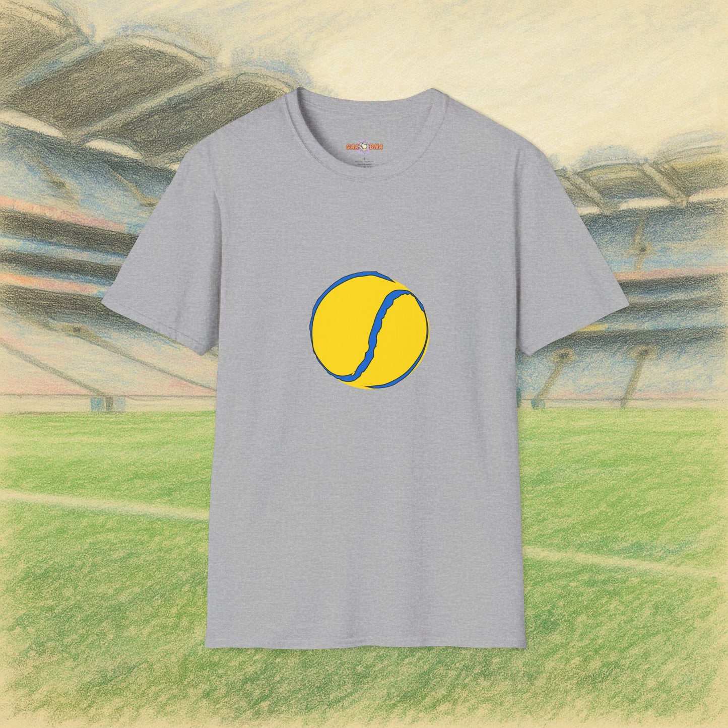 Custom Yellow & Blue Sliotar Tee
