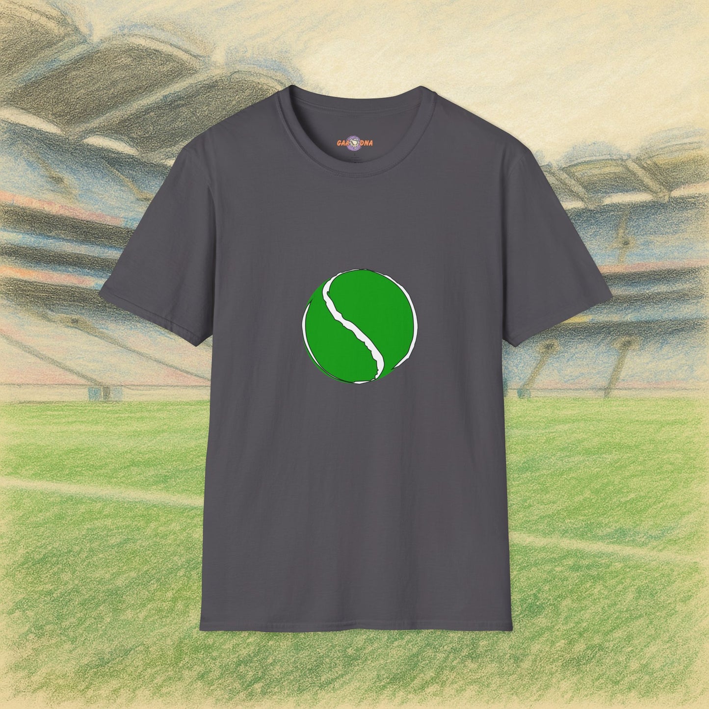 Customise Green & White Sliotar Tee
