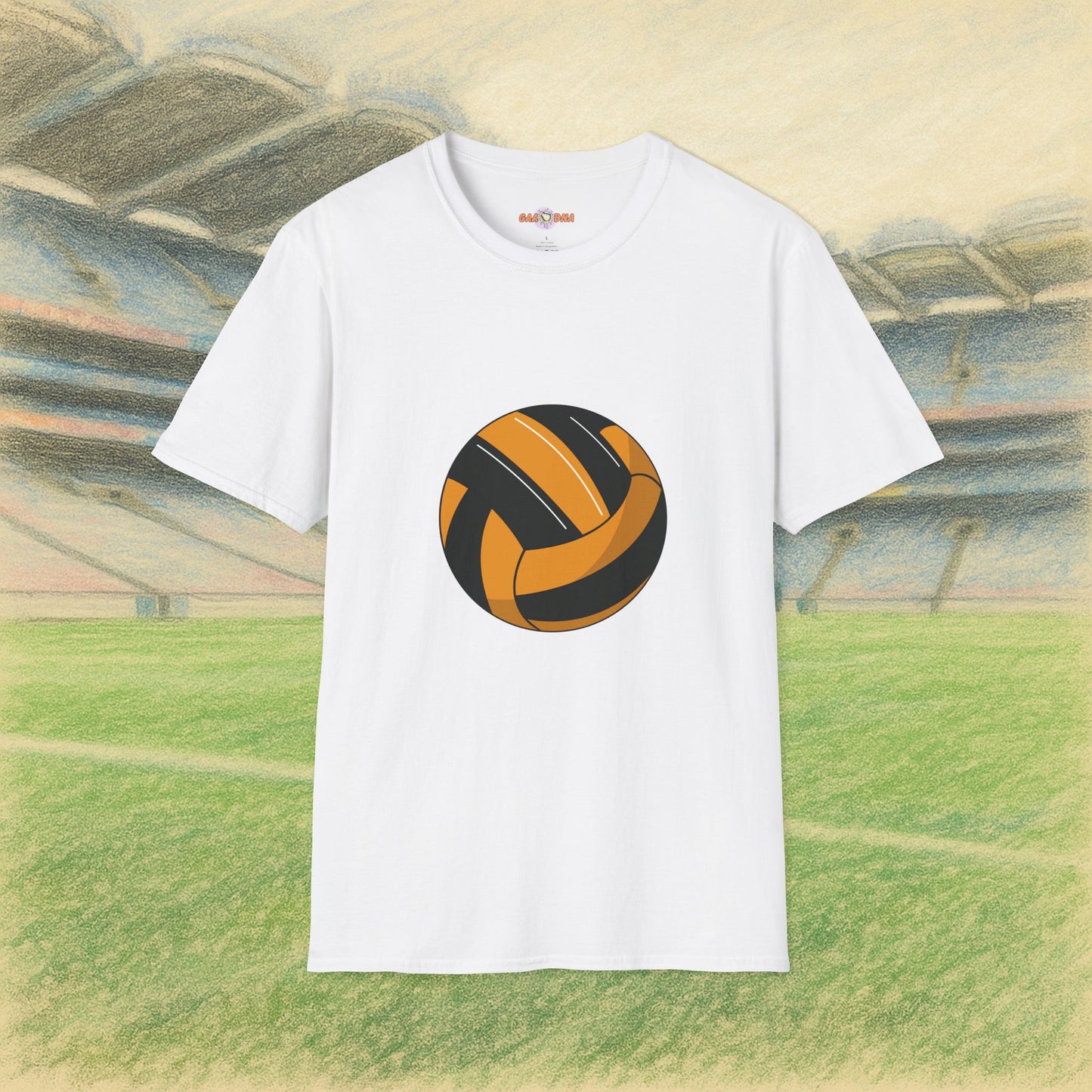 Customise Black & Gold Gaelic Football Tee