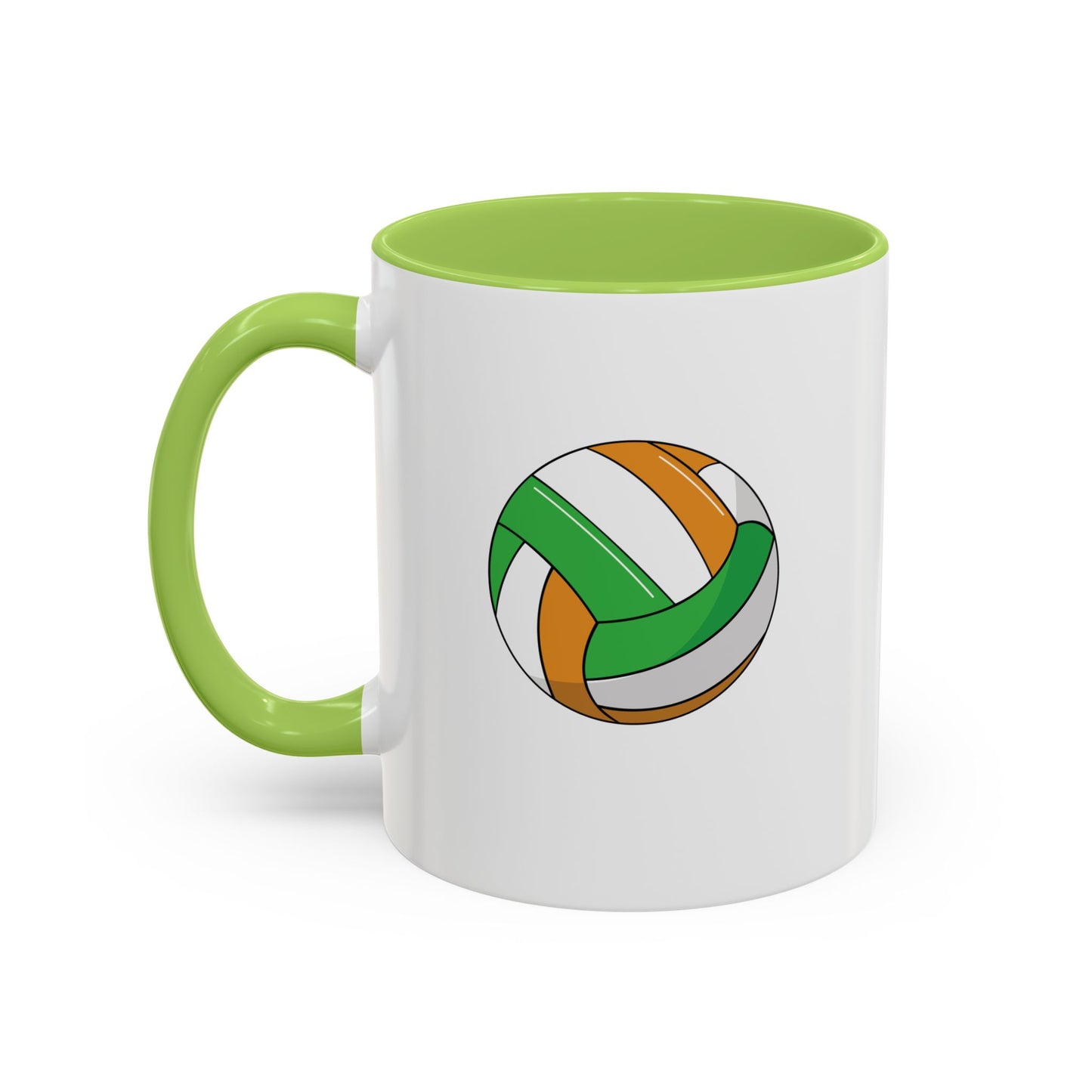 Customise Green, White & Gold Gaelic Football Coffee Mug