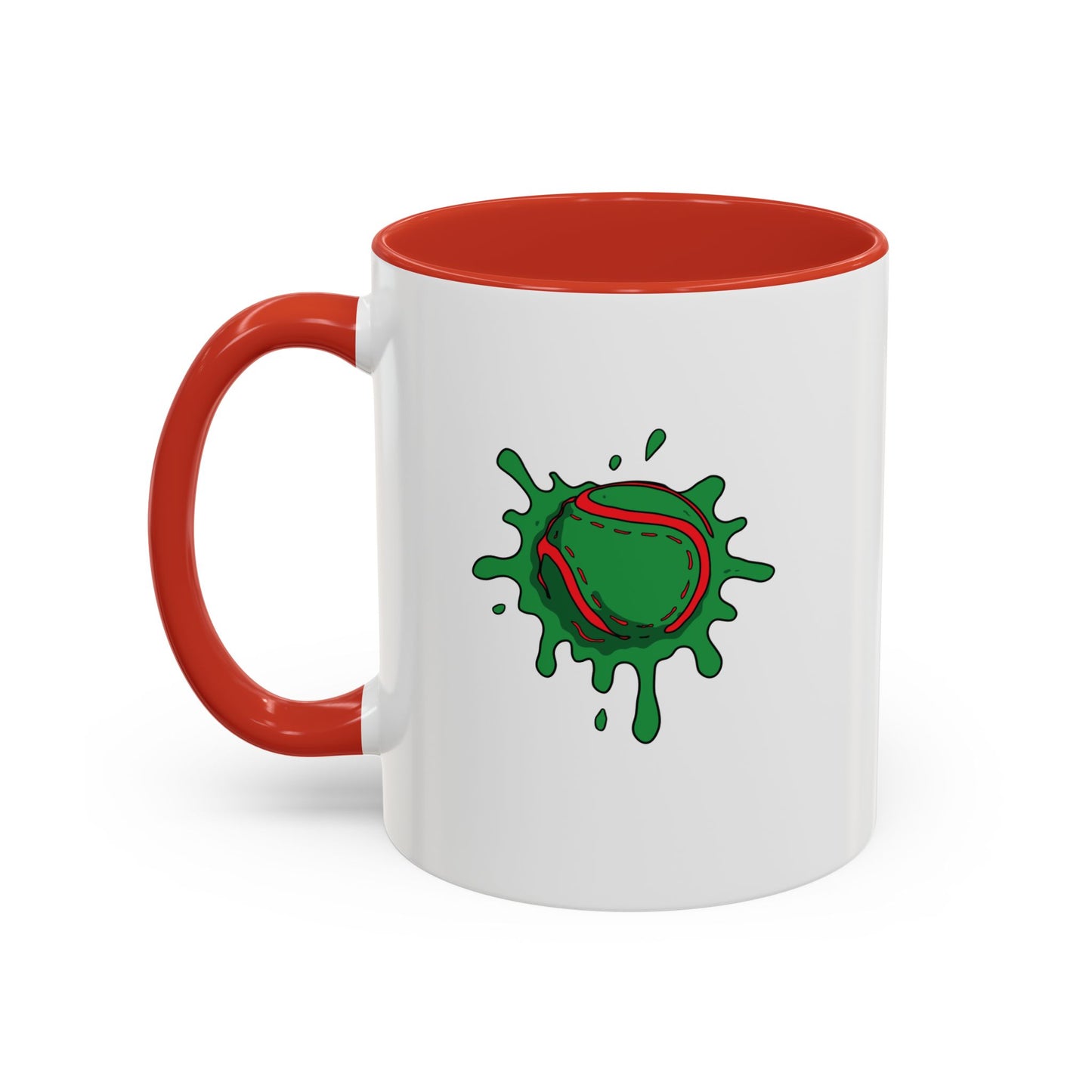 Red & Green Sliotar Splat! Coffee Mug