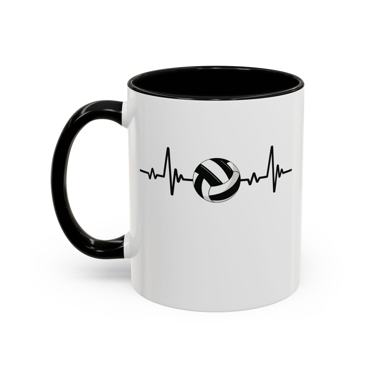 Black & White Gaelic Heartbeat Coffee Mug