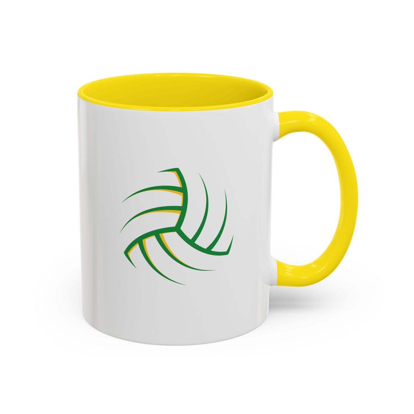 Customise Green, White & Gold Gaelic Football Coffee Mug